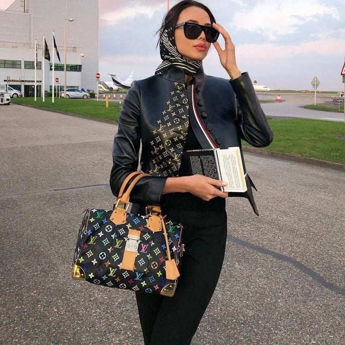Louis Vuitton Murakami Black Multicolor Speedy 30
