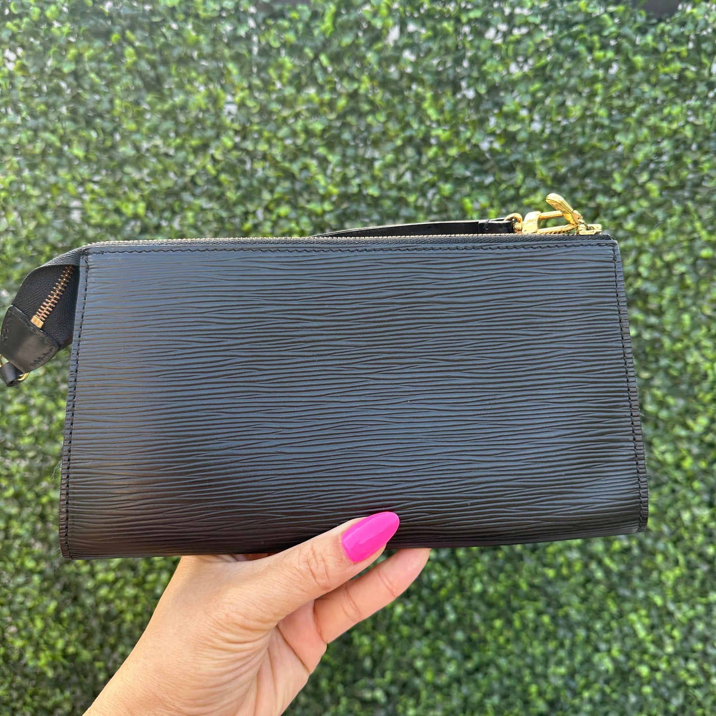 Louis Vuitton Black Epi Pochette Accessories