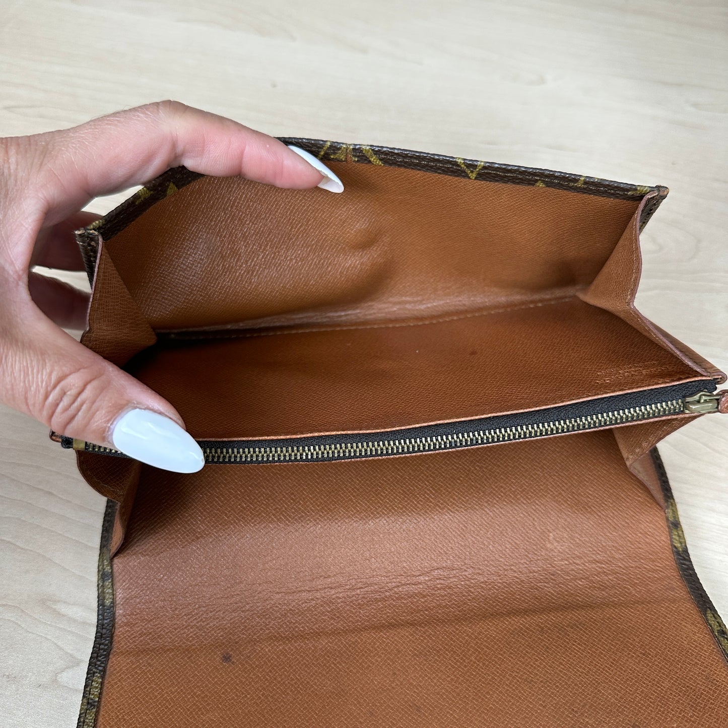 Louis Vuitton Vintage Envelope Flap Wallet Monogram Canvas