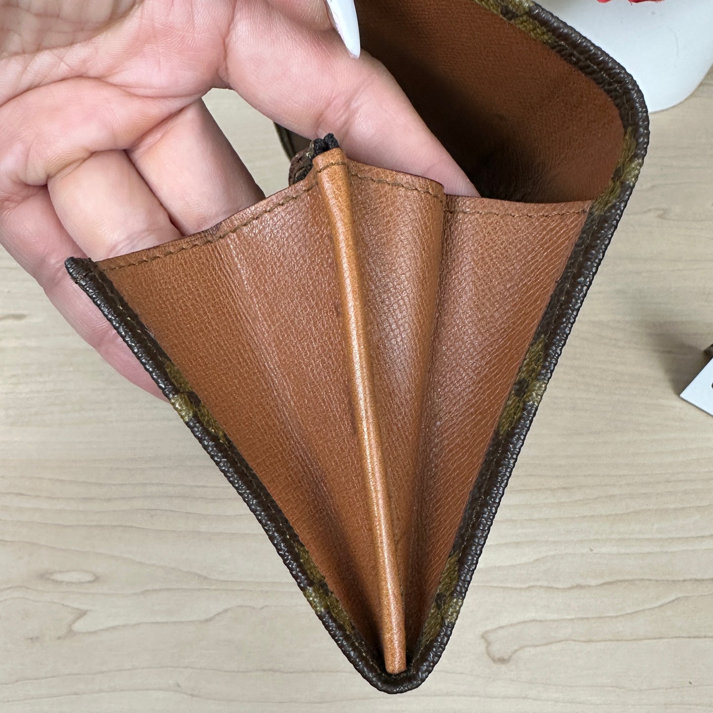 Louis Vuitton Vintage Envelope Flap Wallet Monogram Canvas