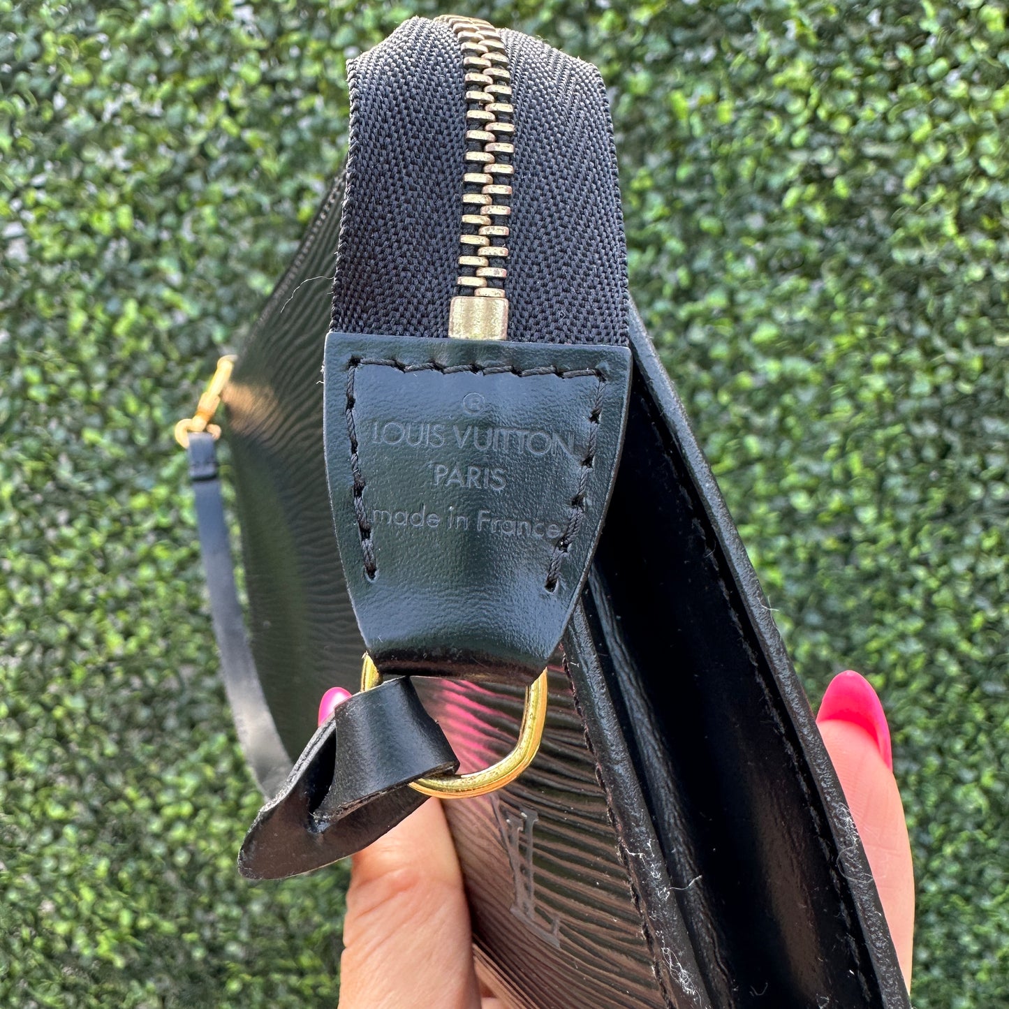 Louis Vuitton Black Epi Pochette Accessories