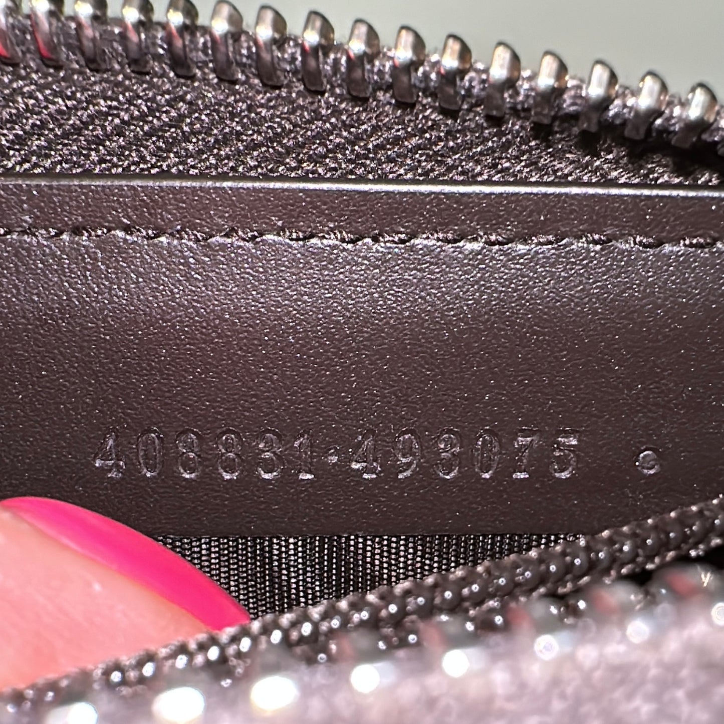 Gucci Supreme Web Bee Zip Around Wallet