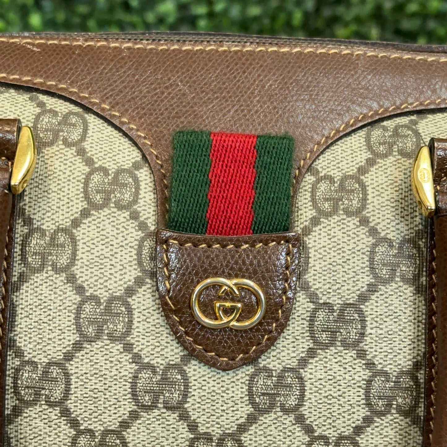 Gucci Vintage Sherry Line Boston Bag