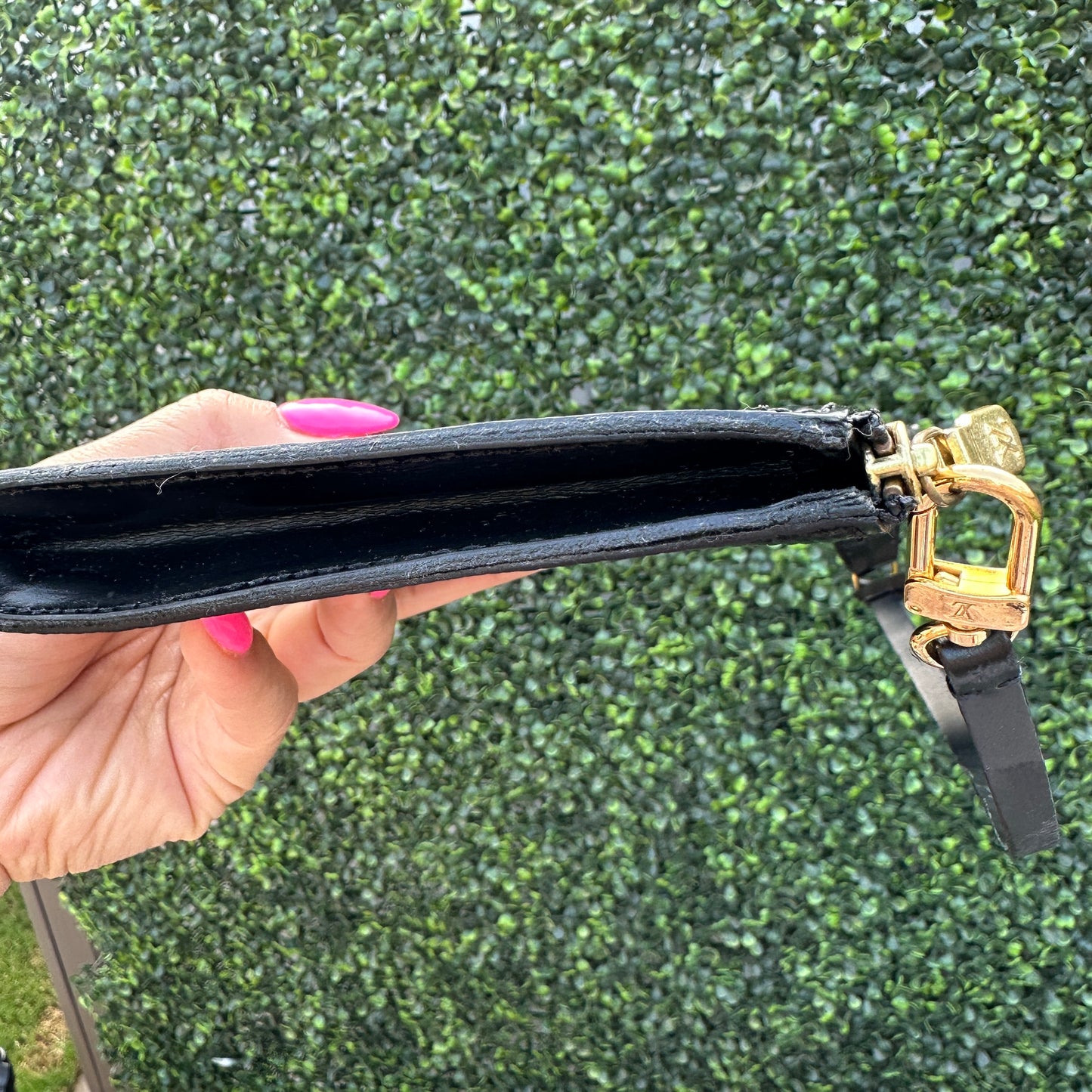Louis Vuitton Black Epi Pochette Accessories