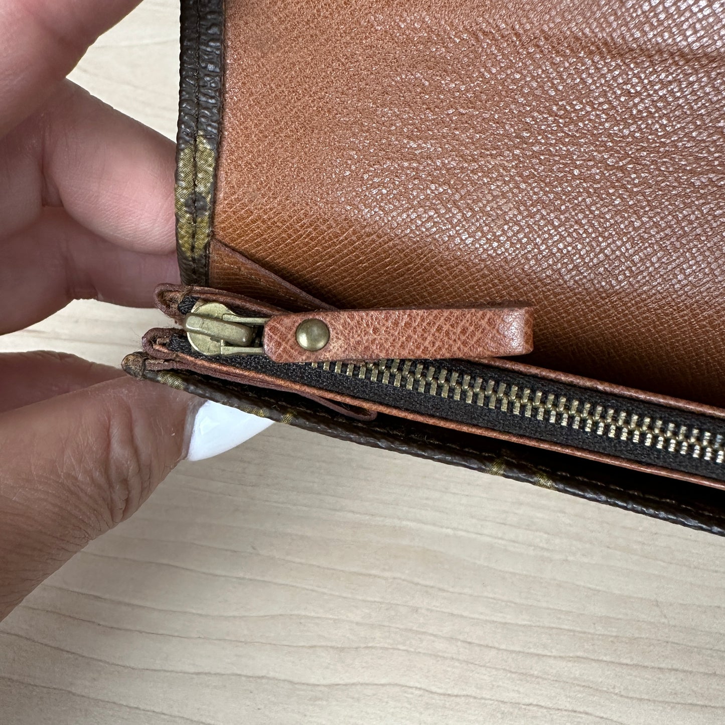 Louis Vuitton Vintage Envelope Flap Wallet Monogram Canvas