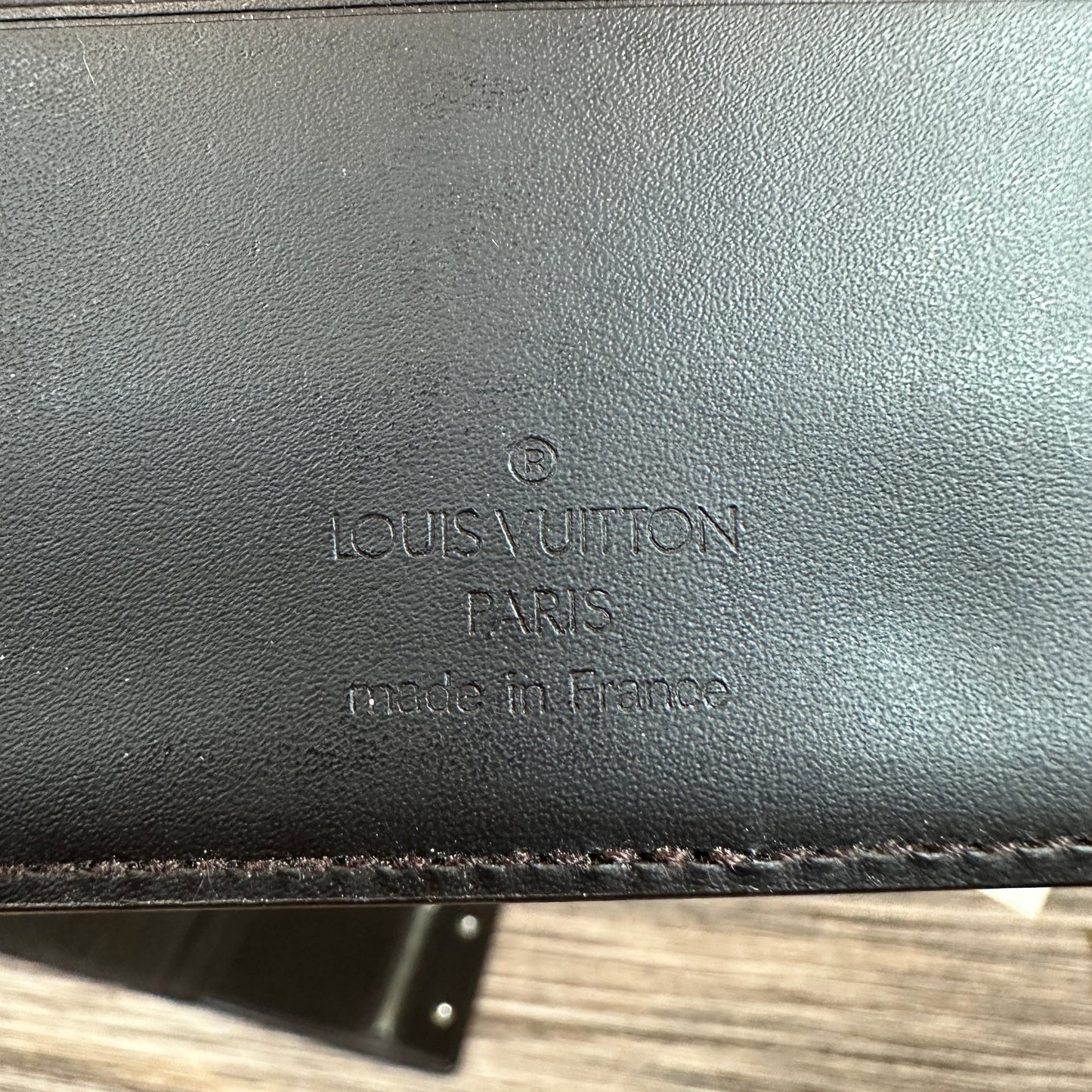 Louis Vuitton Monogram Glace Portefeuille Double Wallet in Cafe