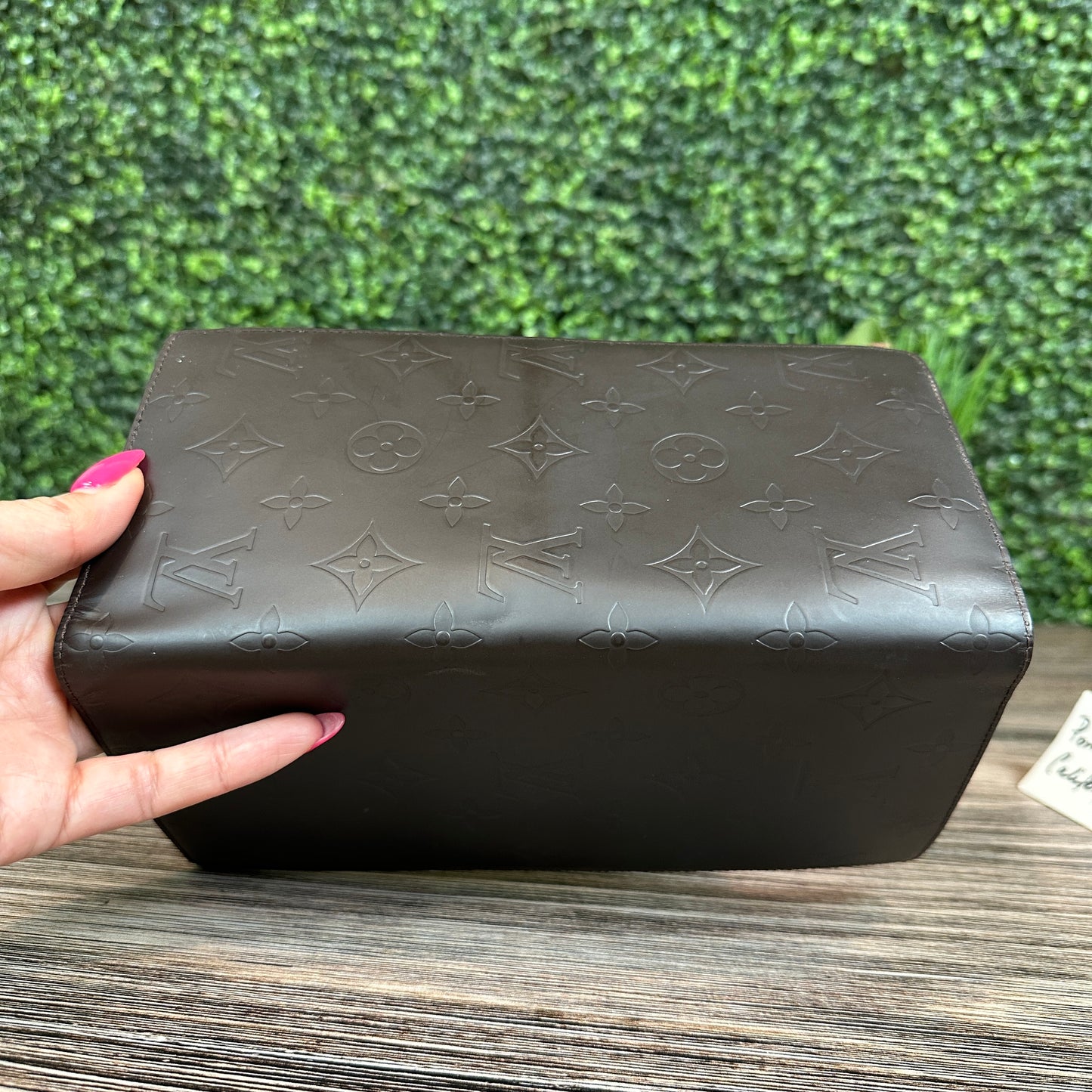 Louis Vuitton Monogram Glace Portefeuille Double Wallet in Cafe
