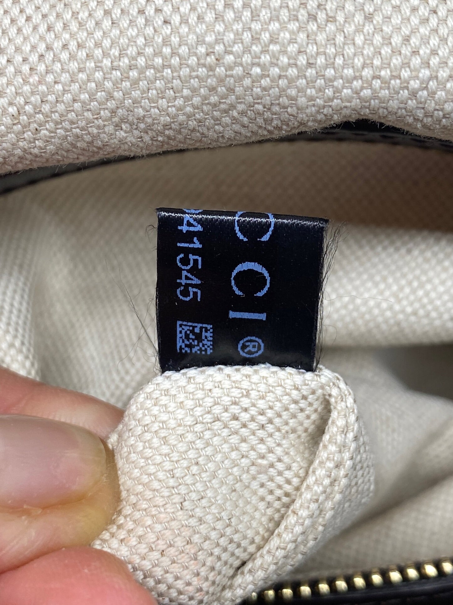 Gucci Boston Bag Medium Beige Red/Green Trim
