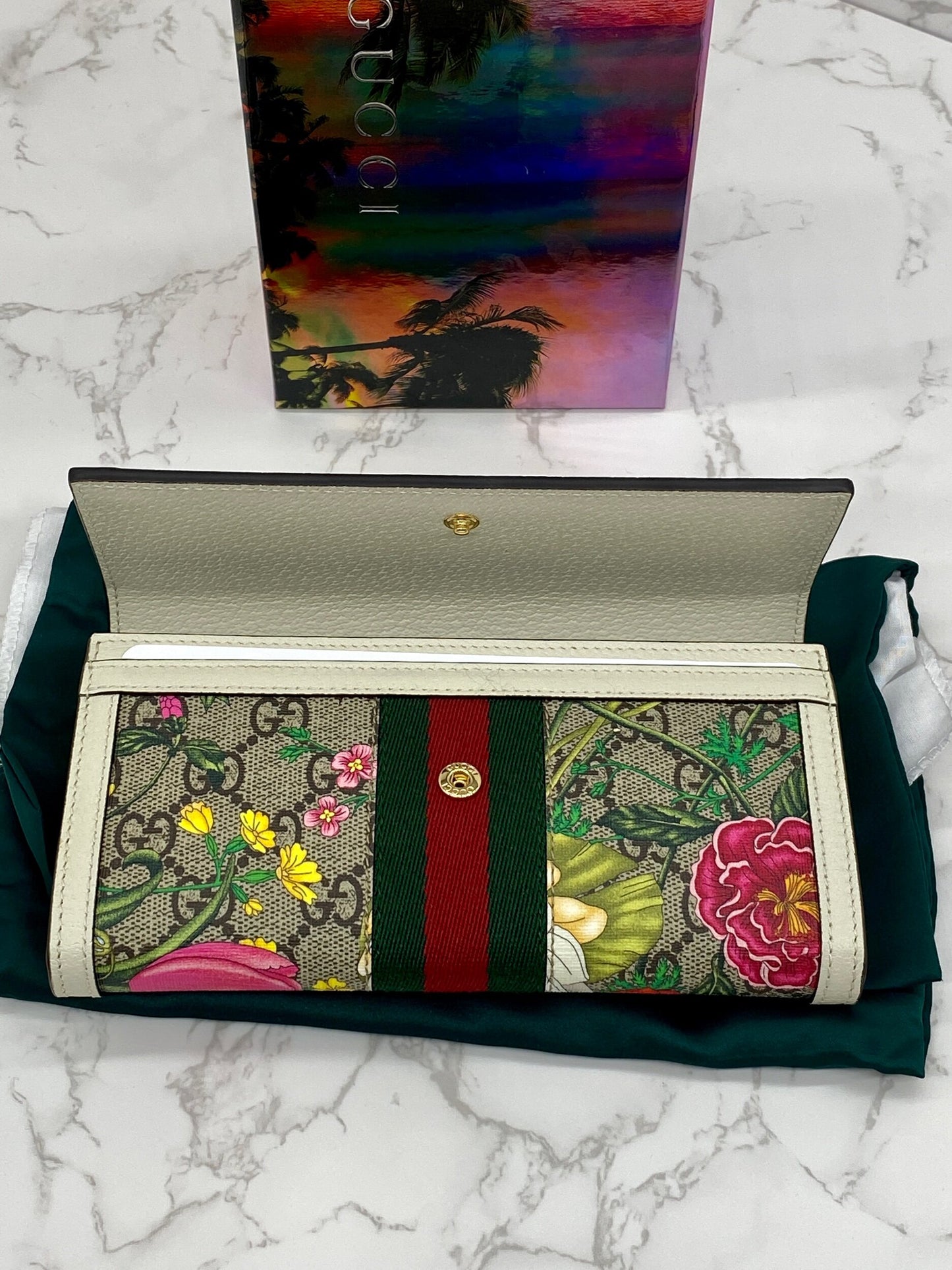 Flora Flap Continental Wallet
