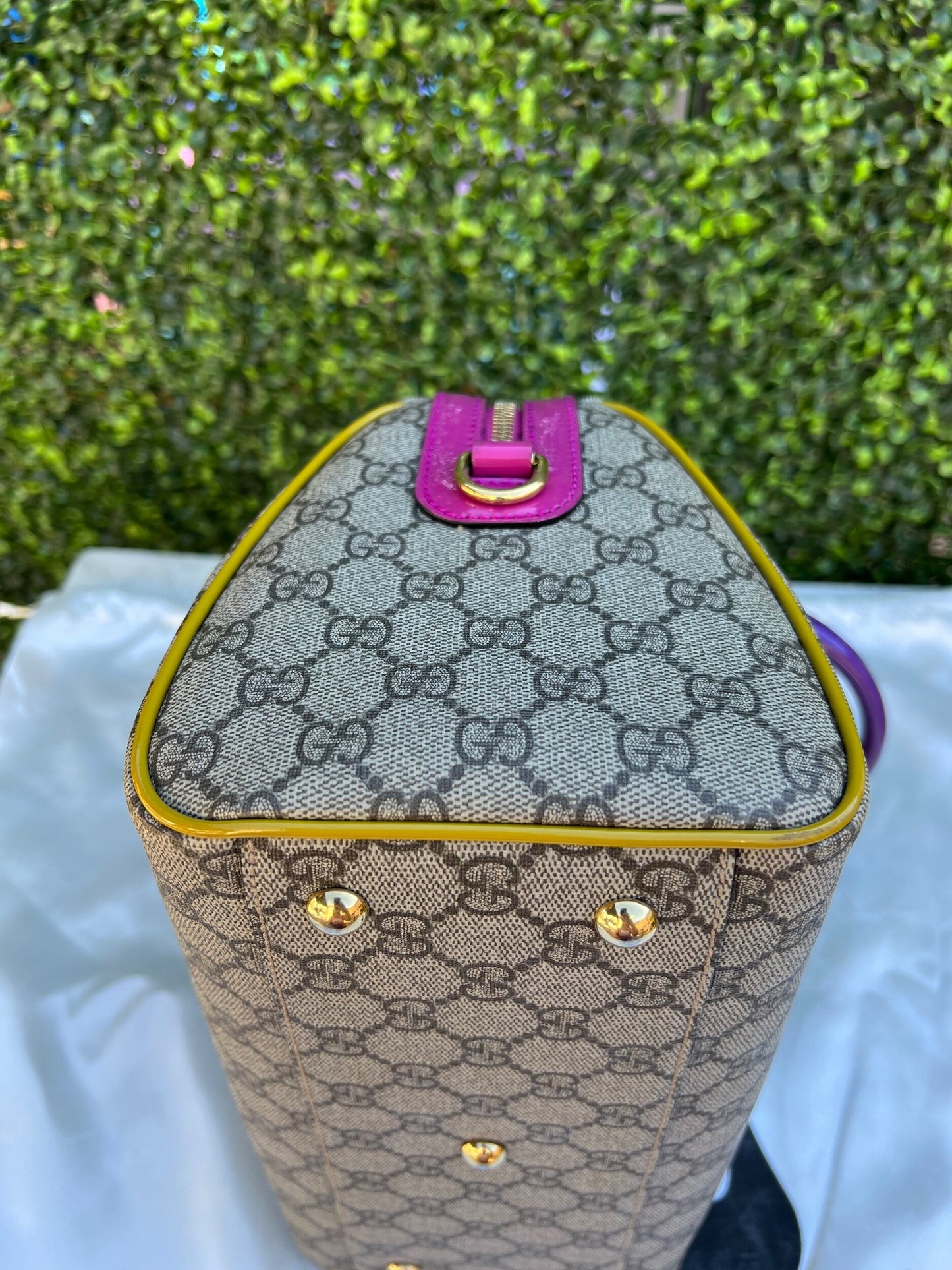 Authentic Preowned Limited Edition GG Supreme Small Boston Bag