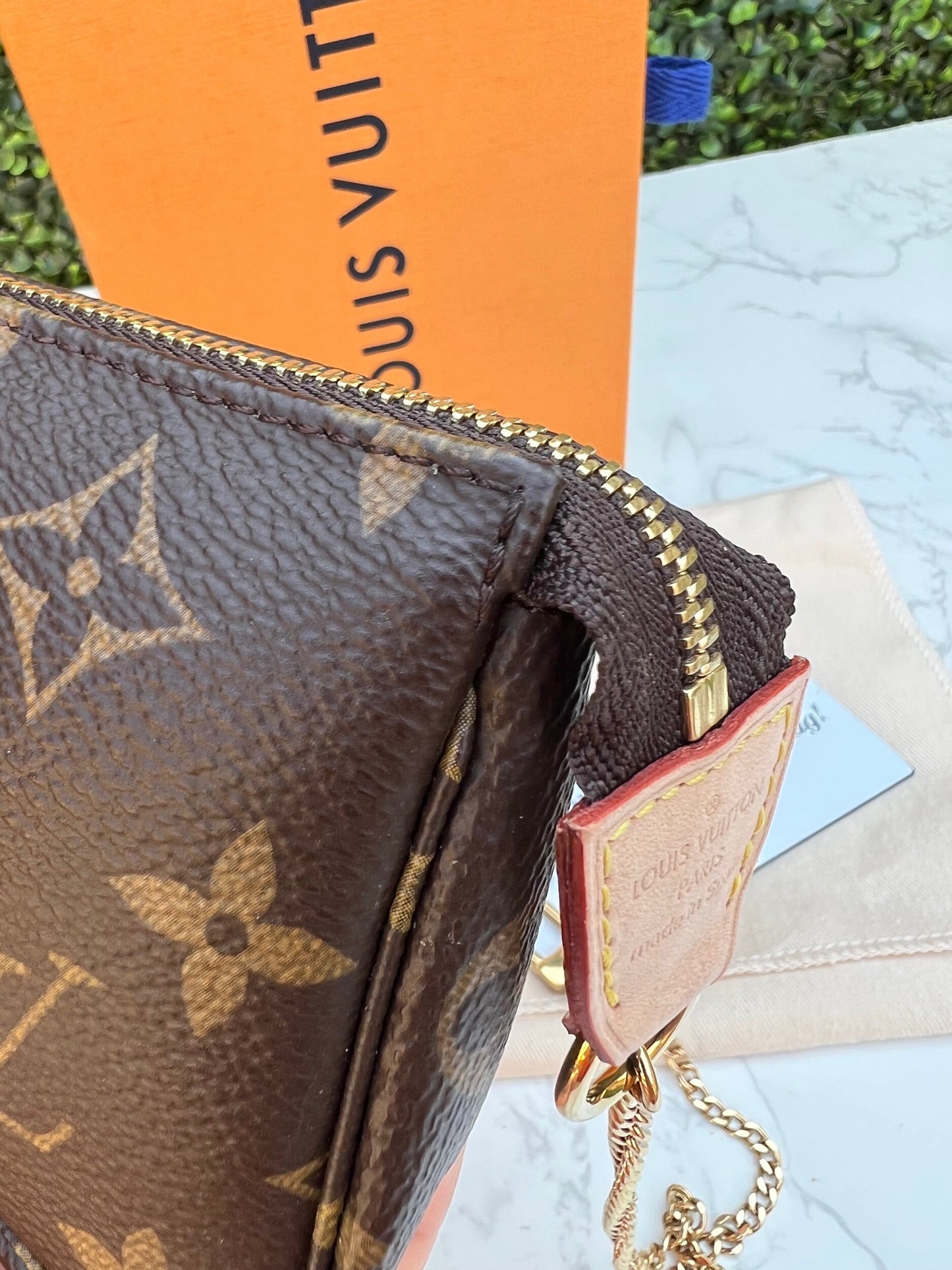 Authentic Preowned Louis Vuitton Monogram Canvas Mini Pochette Accessories