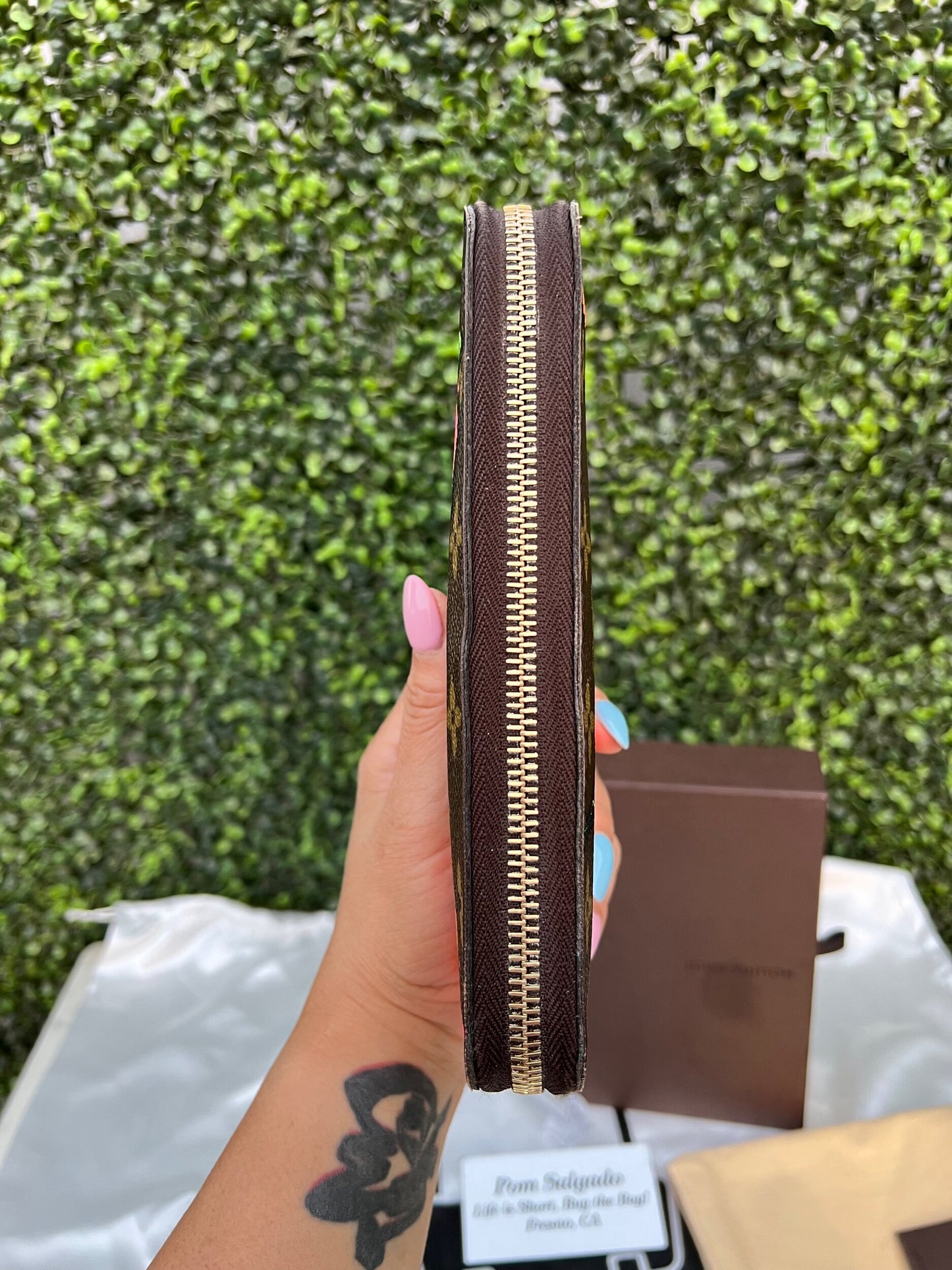 Authentic Preowned Louis Vuitton Limited Edition Stephen Sprouse Roses Zippy Wallet