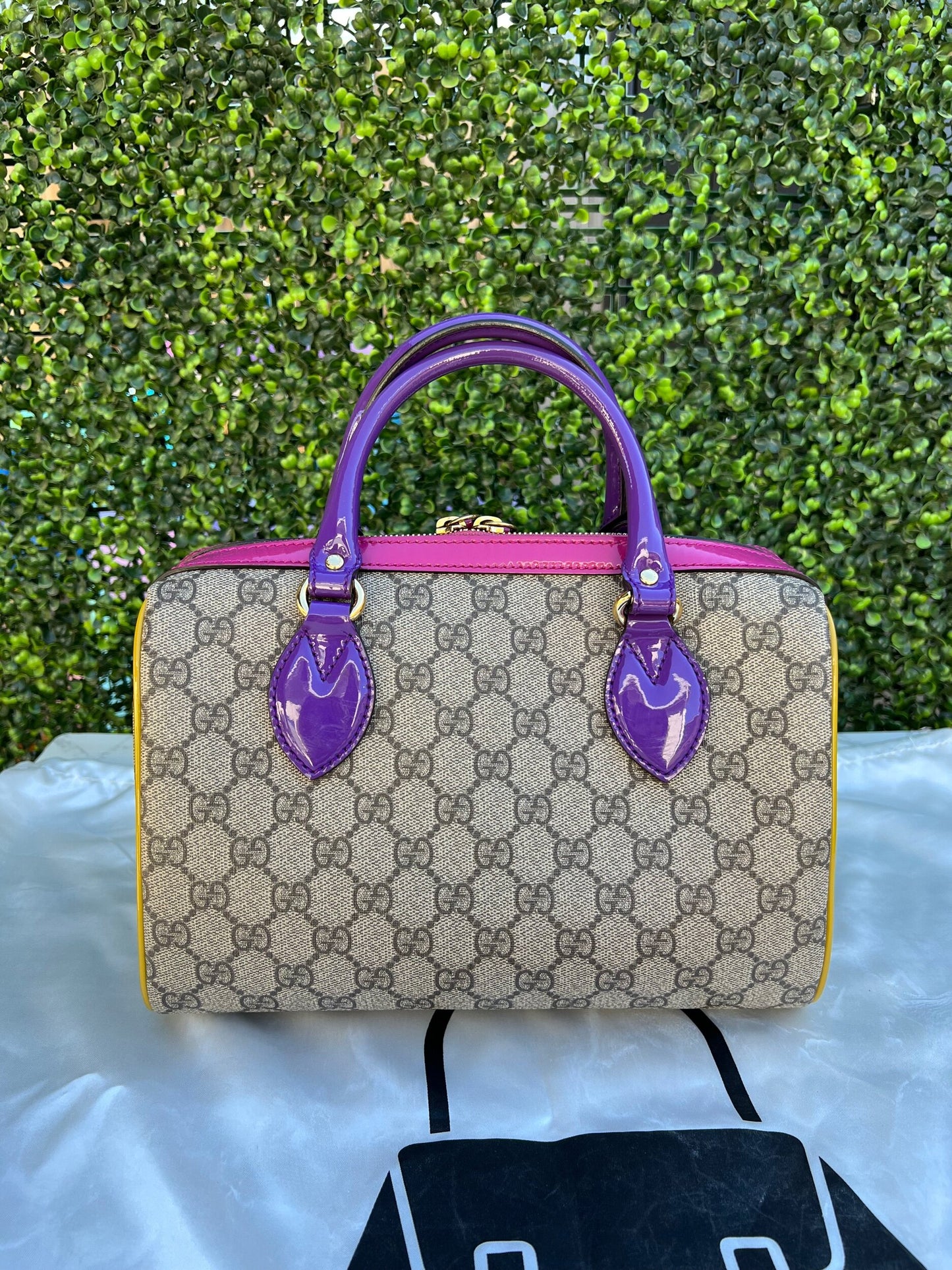 Authentic Preowned Limited Edition GG Supreme Small Boston Bag
