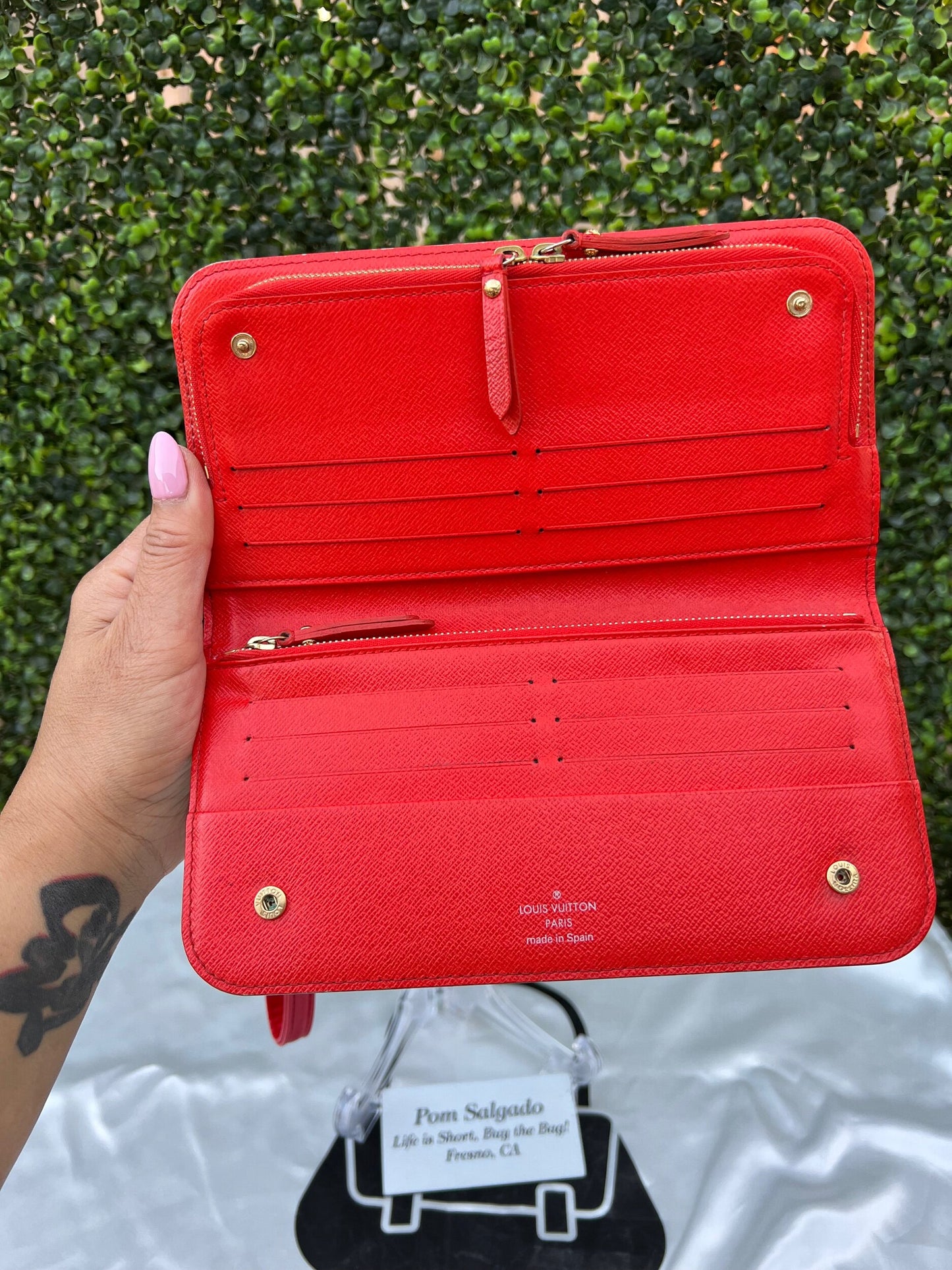 Authentic Preowned Louis Vuitton Insolite Monogram Canvas Wallet Red