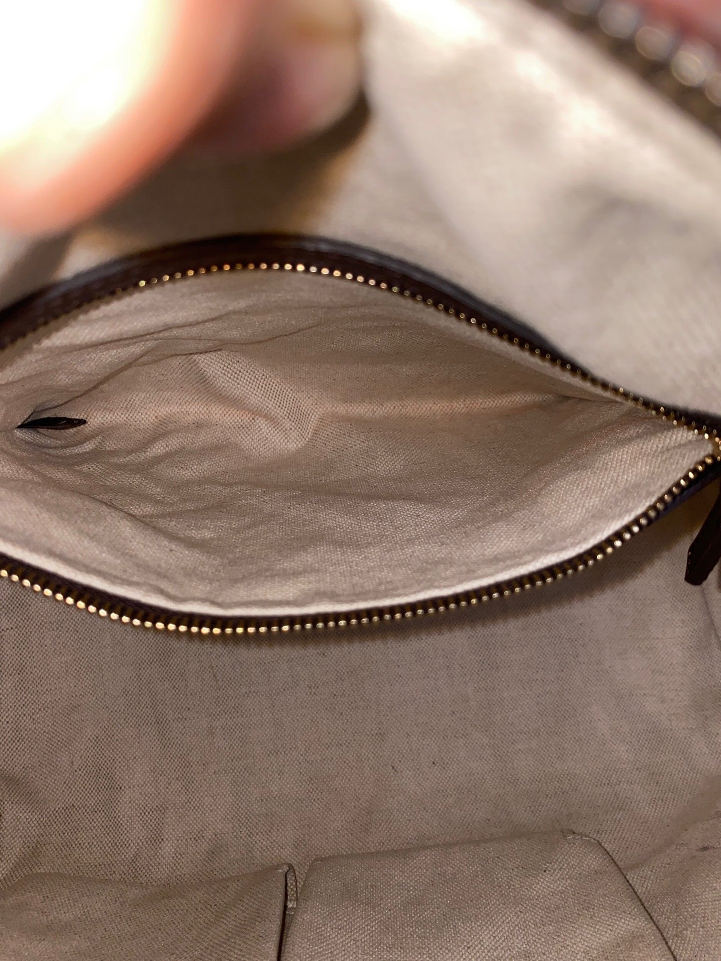 Gucci Boston Bag Medium Beige Red/Green Trim