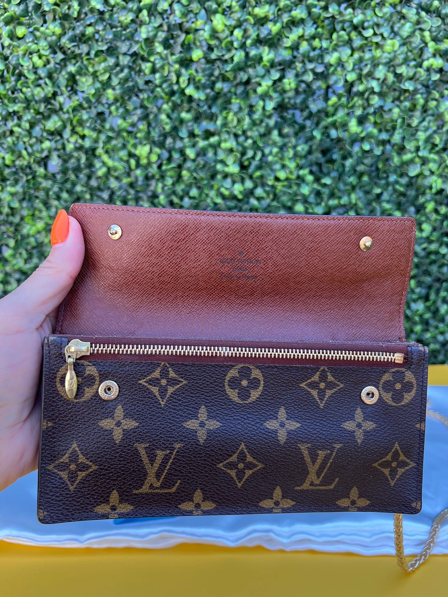 Authentic Preowned LV Accordion Monogram Canvas Clutch Wallet