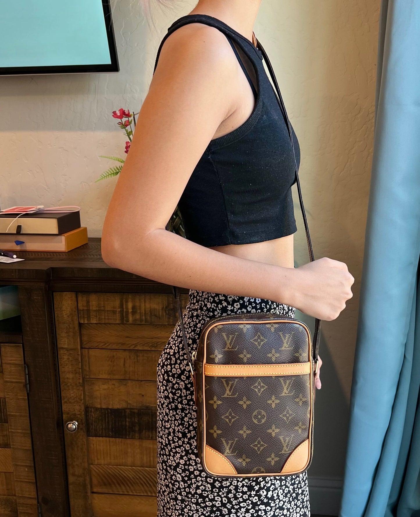 Danube PM Monogram Crossbody Bag
