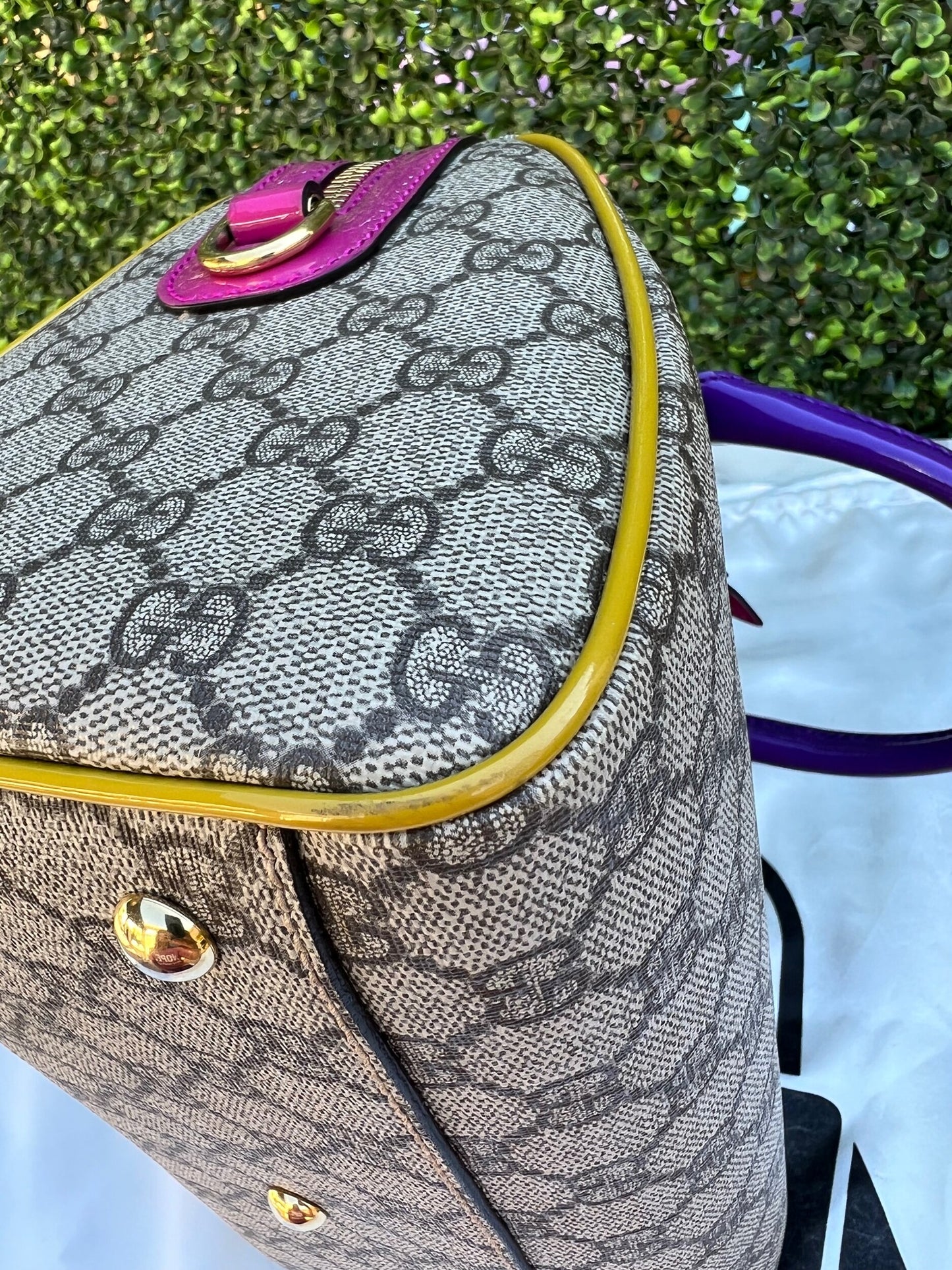 Authentic Preowned Limited Edition GG Supreme Small Boston Bag