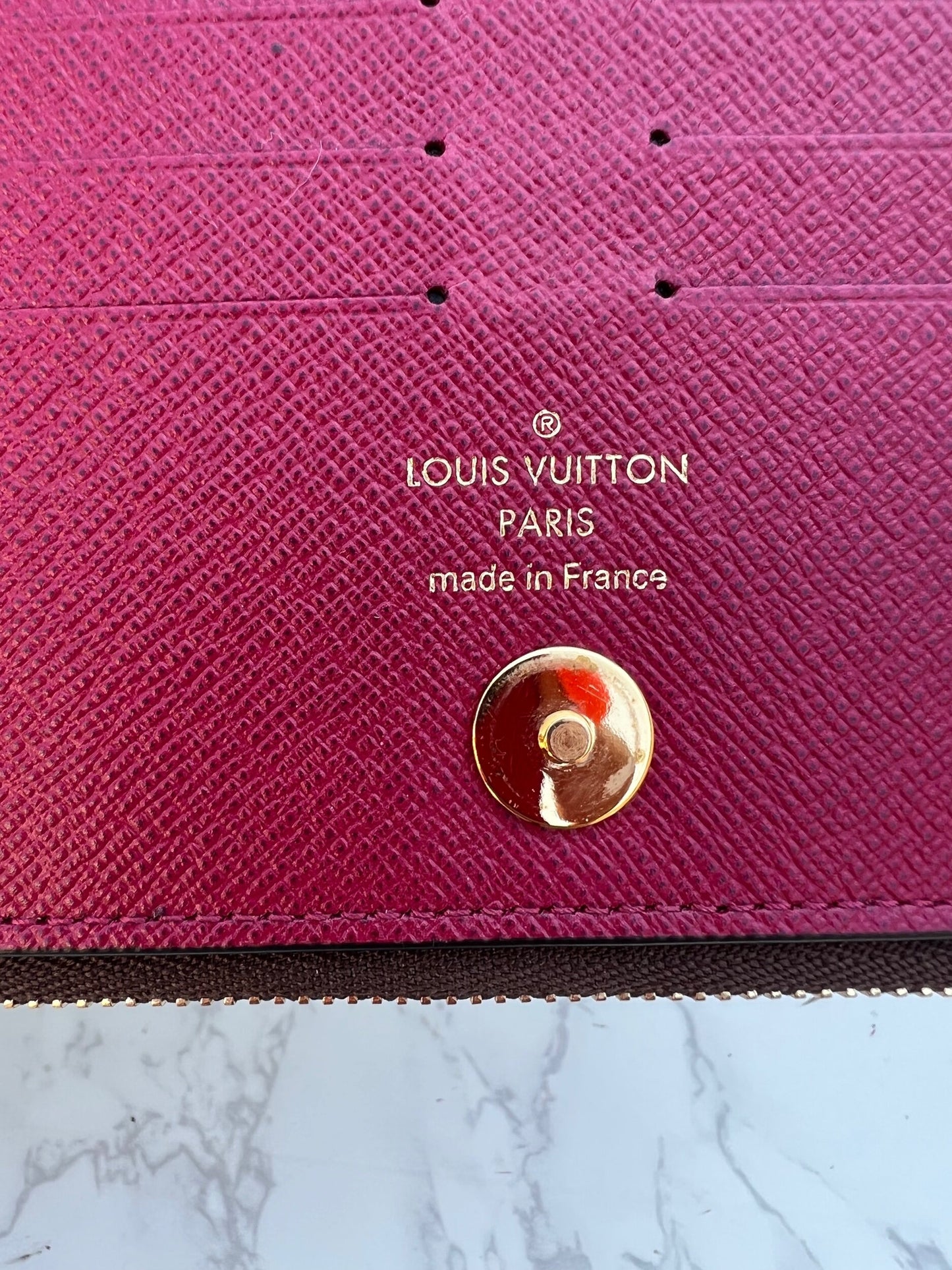 Authentic Preowned Louis Vuitton Adele Monogram Canvas Wallet Fuchsia