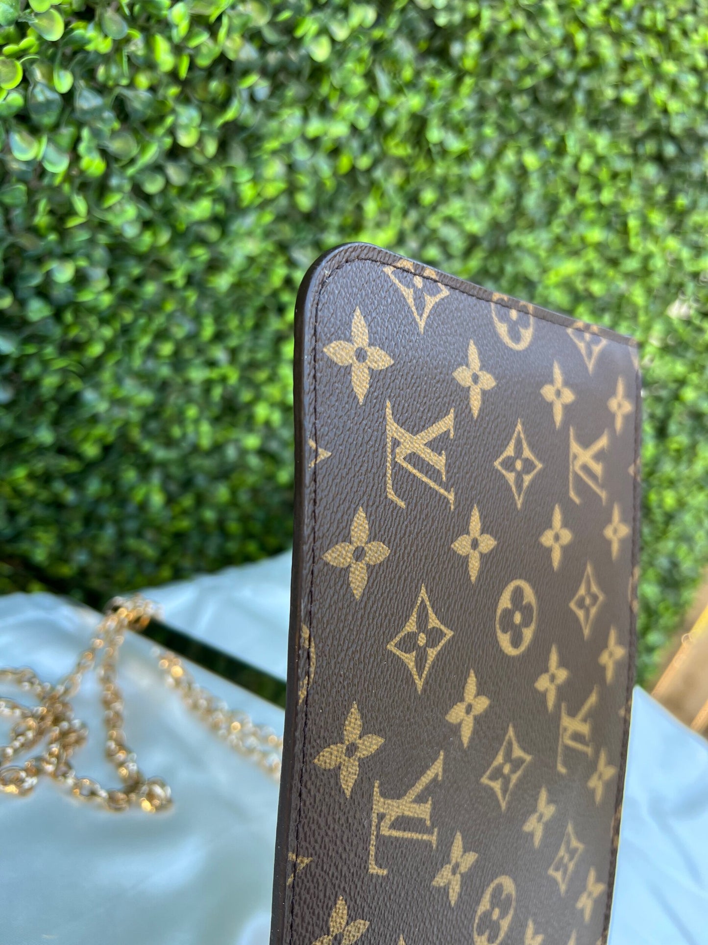 Authentic Preowned LV Neverfull GM Pochette in Fuchsia with Conversion Kit