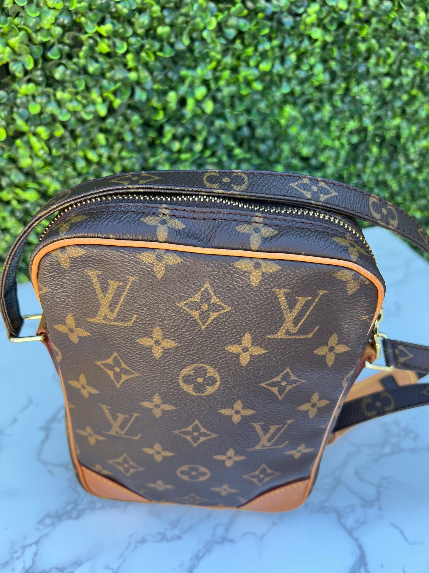 Authentic Preowned LV Danube PM Monogram Crossbody Bag