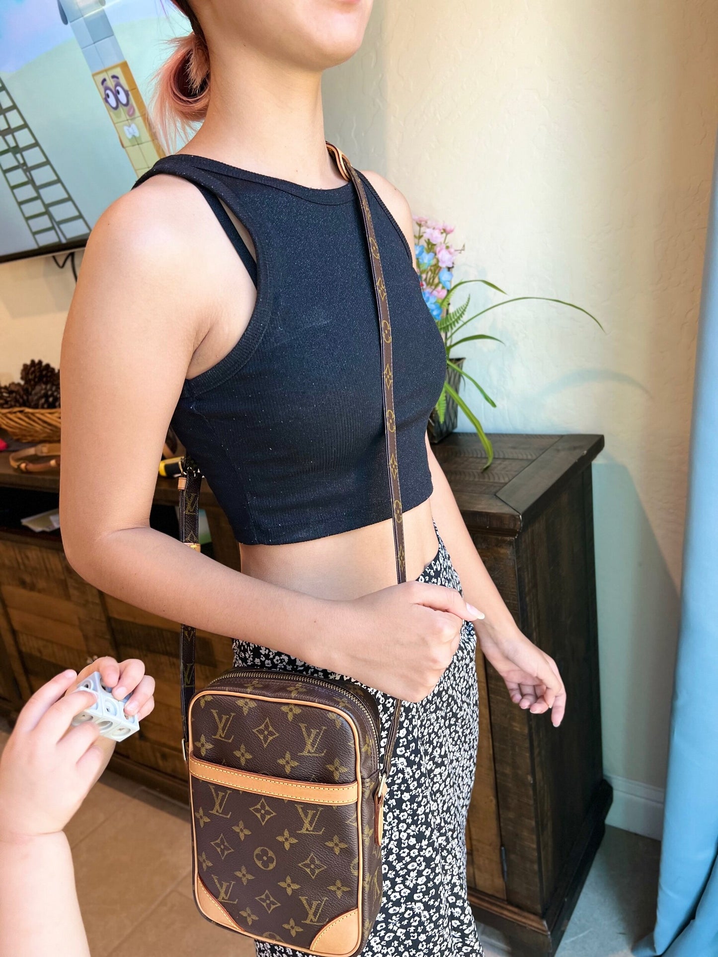 Danube PM Monogram Crossbody Bag