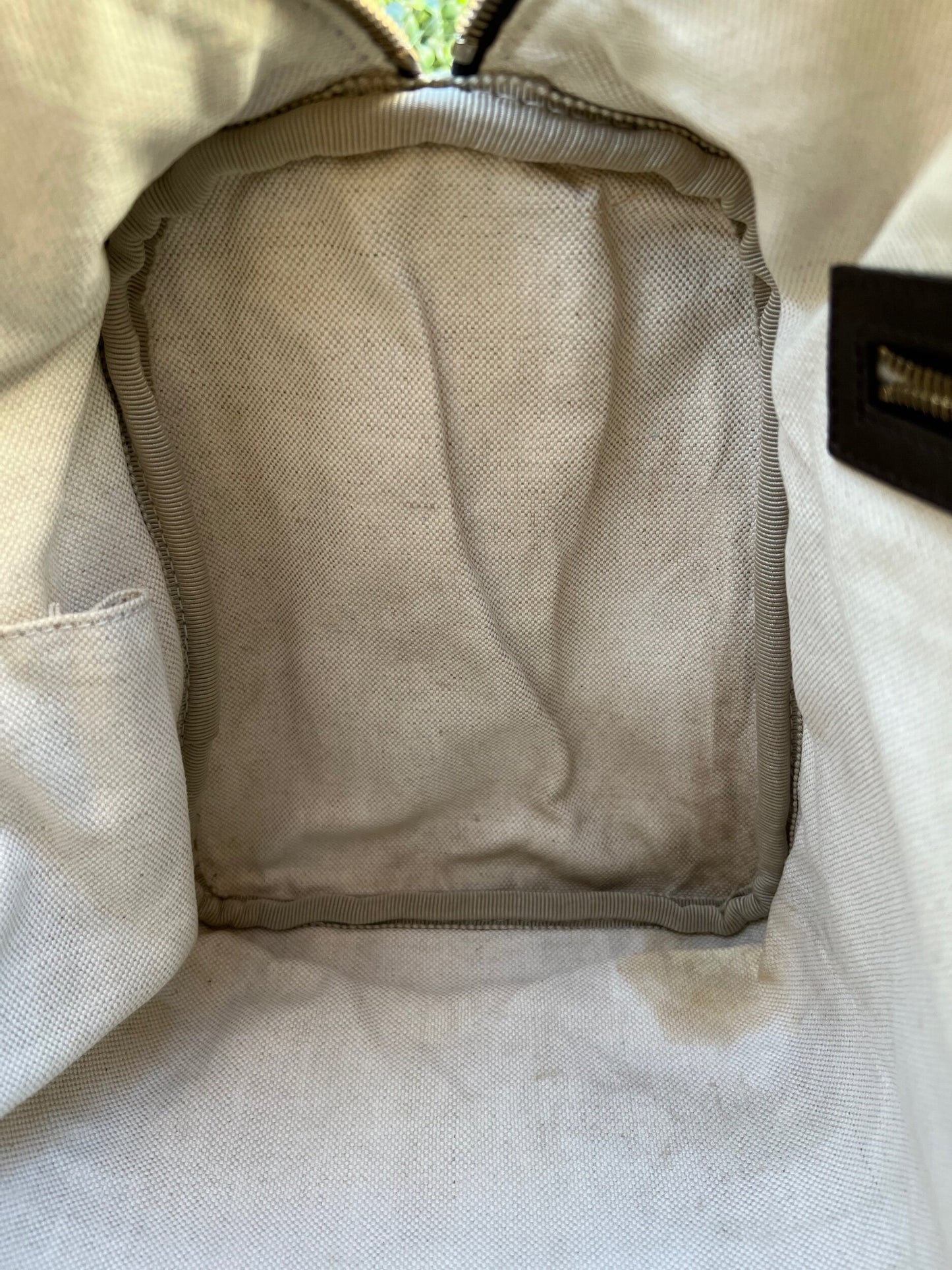 Authentic Preowned Vintage Dark Brown GG Boston Bag with Vintage Web