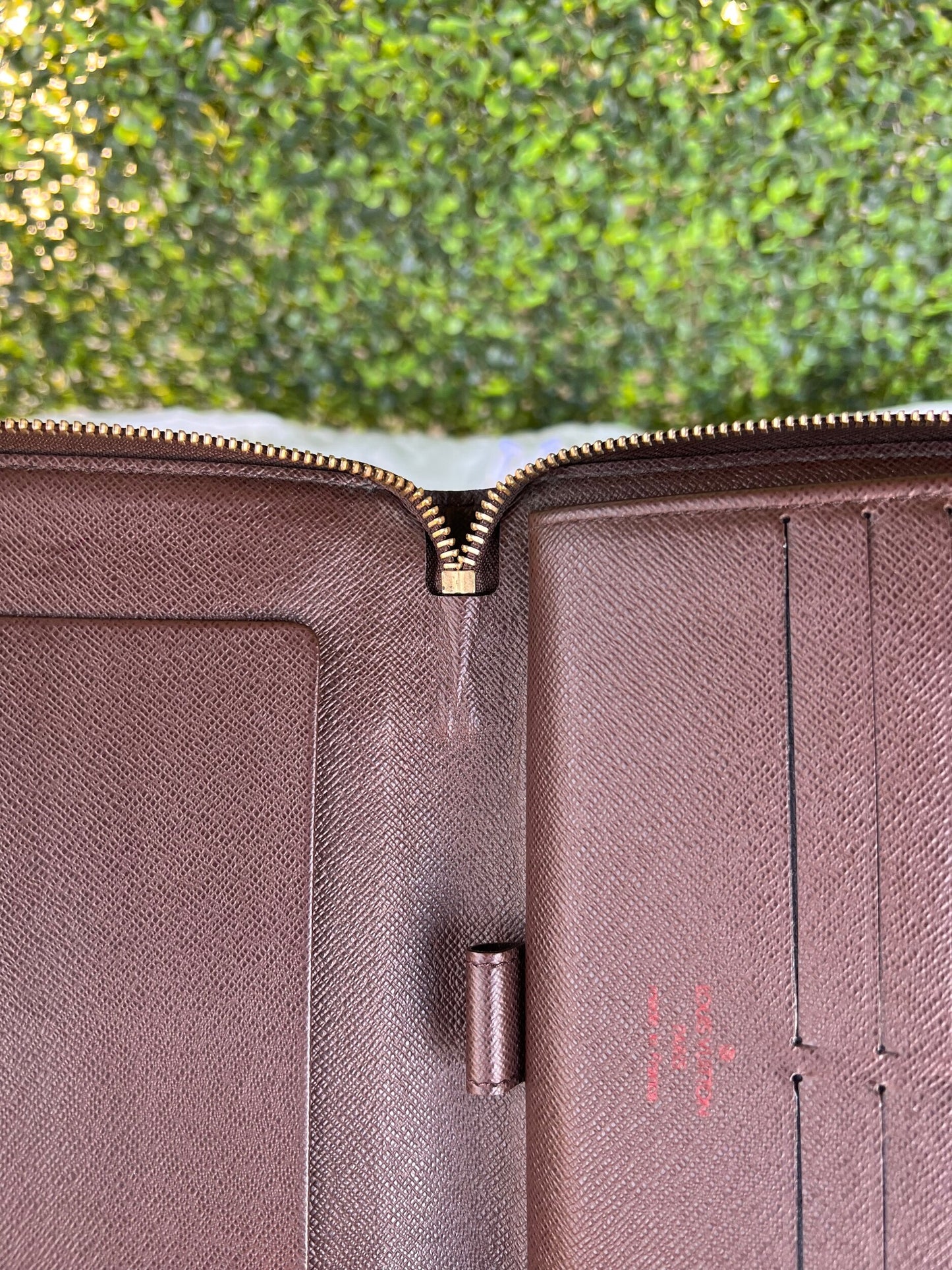 Authentic Preowned LV Organizer Zippy Wallet Damier Ebene