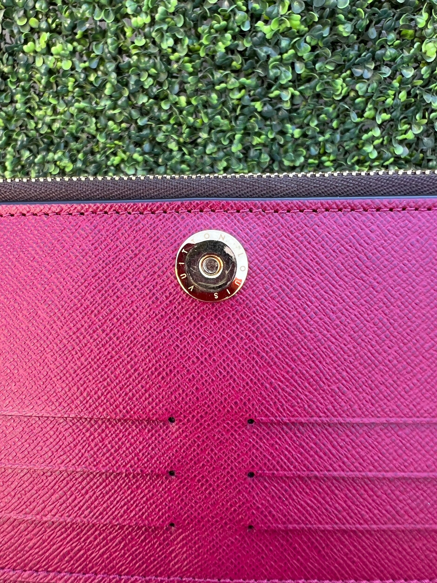 Authentic Preowned Louis Vuitton Adele Monogram Canvas Wallet Fuchsia
