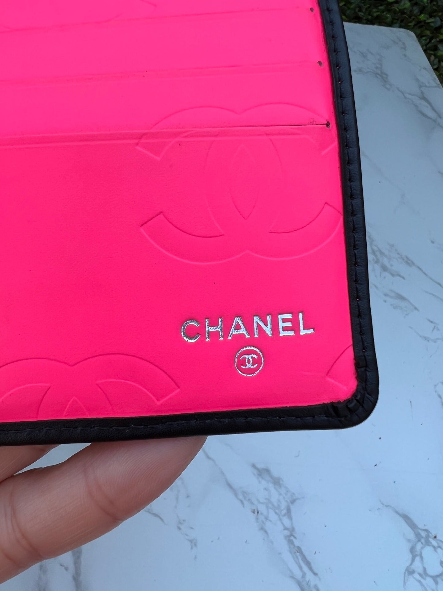 Authentic Preowned Chanel Calfskin Quilted Cambon Tri-Fold Clutch Wallet Black