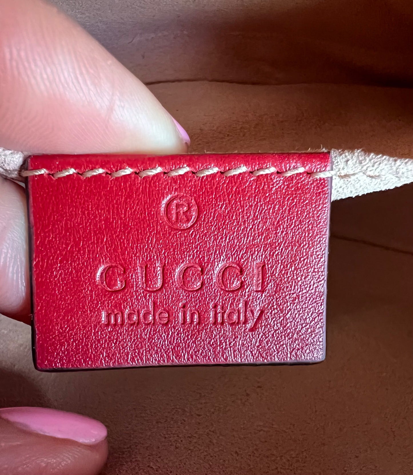 Calfskin Matelasse GG Marmont Belt Bag 85 34 Hibiscus Red