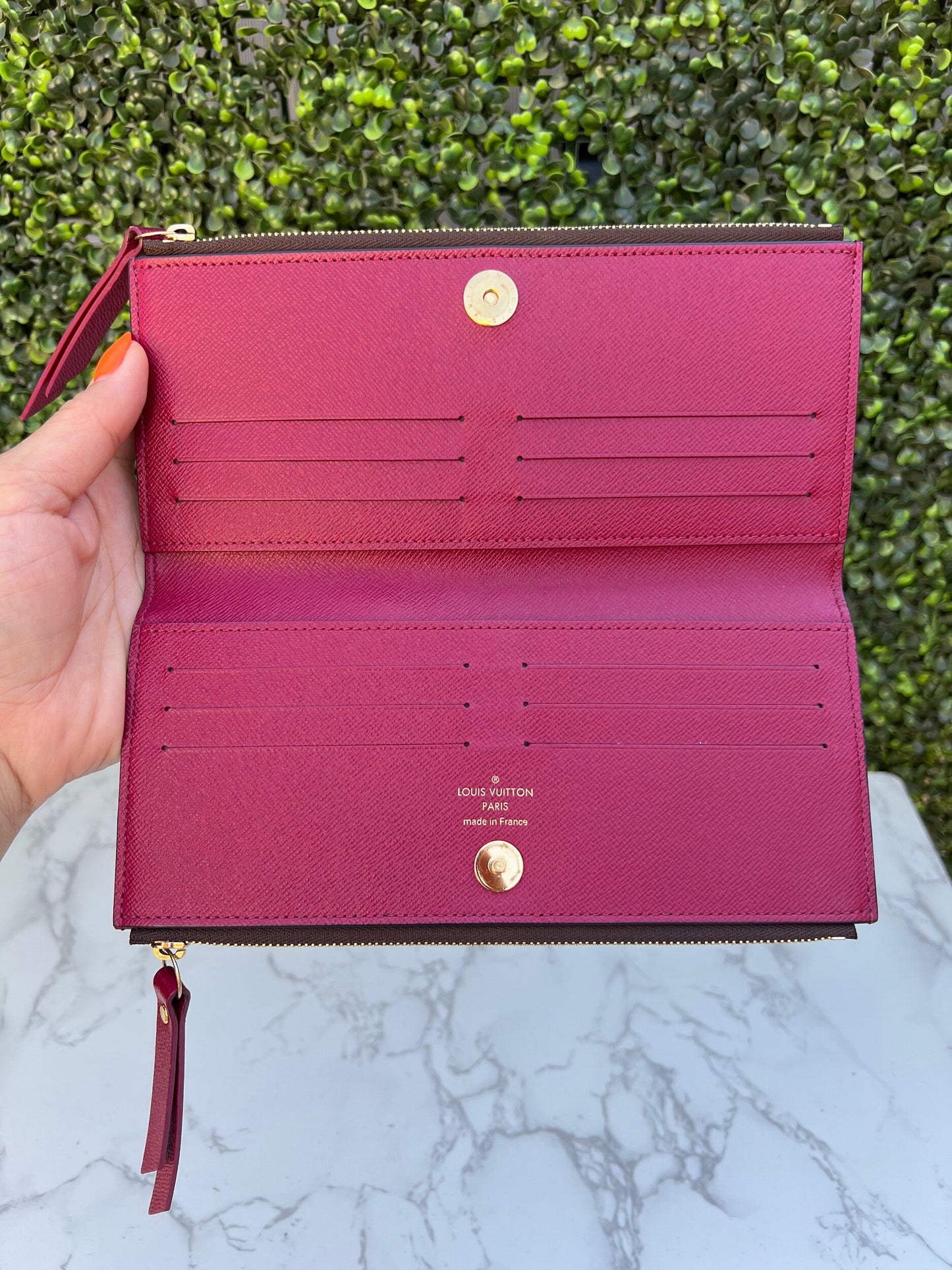 Authentic Preowned Louis Vuitton Adele Monogram Canvas Wallet Fuchsia