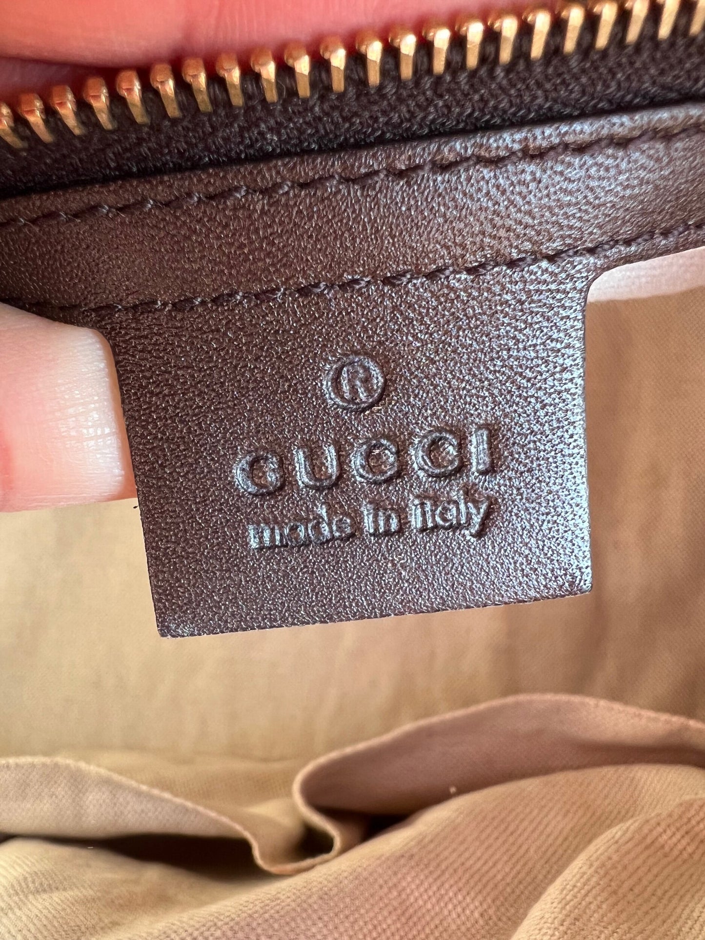 GG Vintage Web Medium Boston Dark Brown w/Strap
