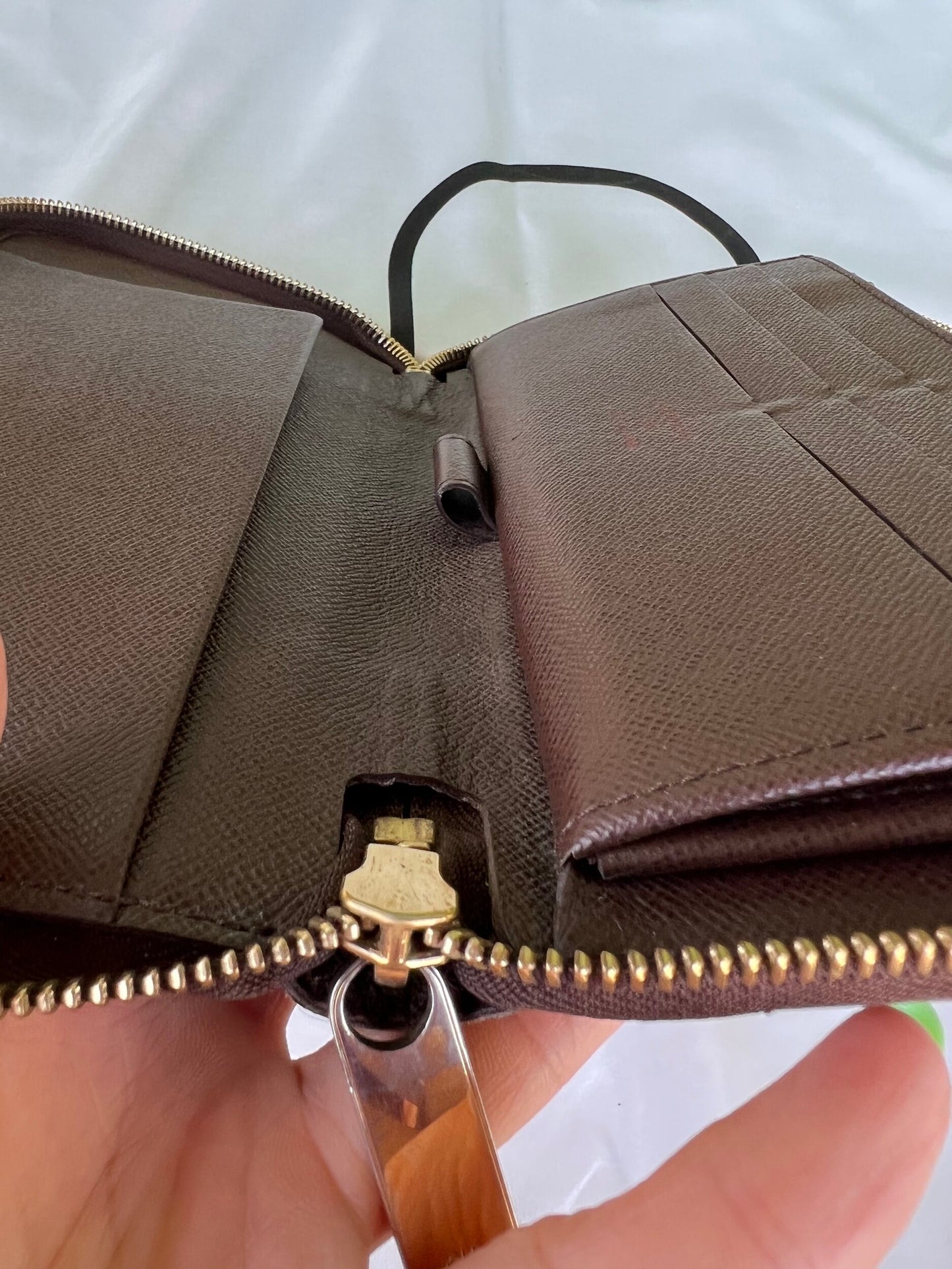 Authentic Preowned LV Organizer Zippy Wallet Damier Ebene