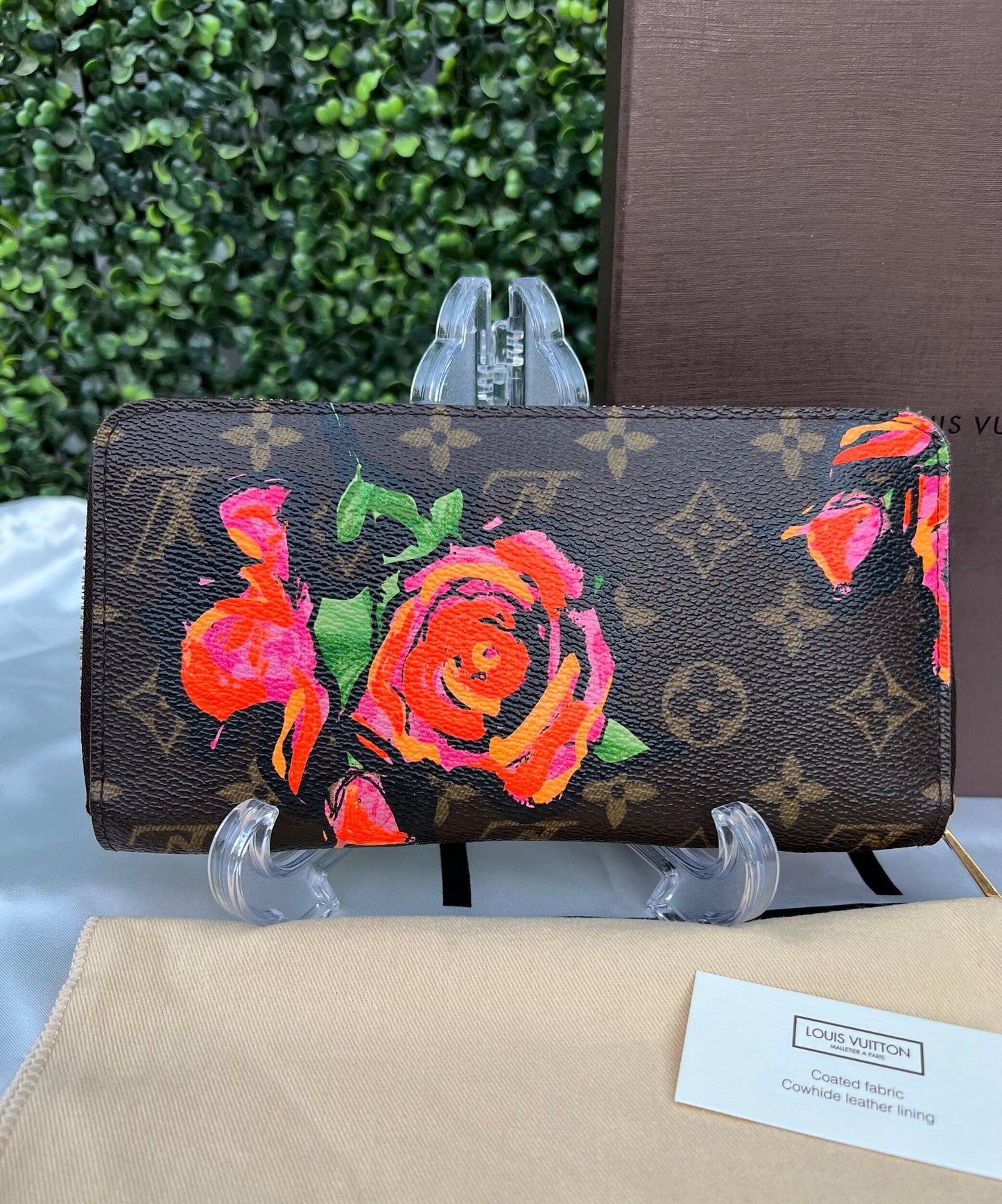 Authentic Preowned Louis Vuitton Limited Edition Stephen Sprouse Roses Zippy Wallet