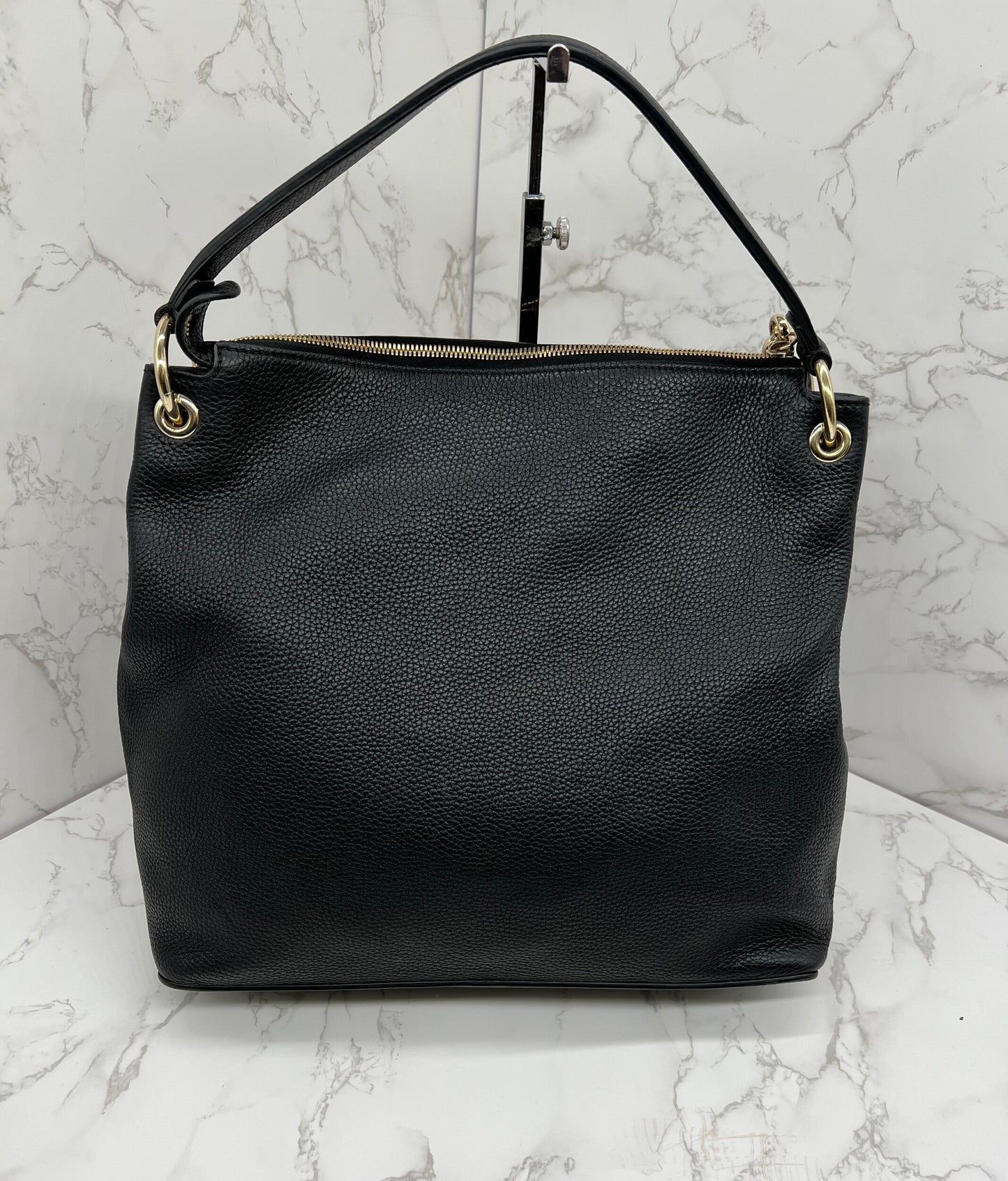 GG Pebbled Leather Soho Hobo Bag Red