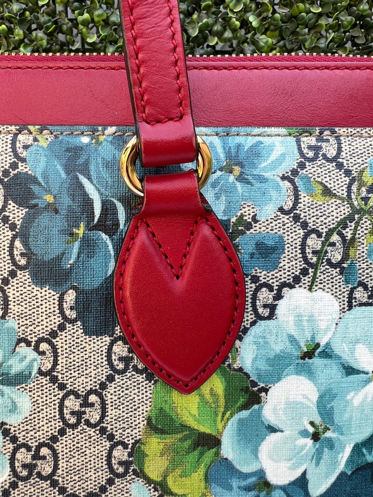 Authentic Preowned Gucci GG Supreme Coated Canvas Multicolor Blue Blooms Tote Bag