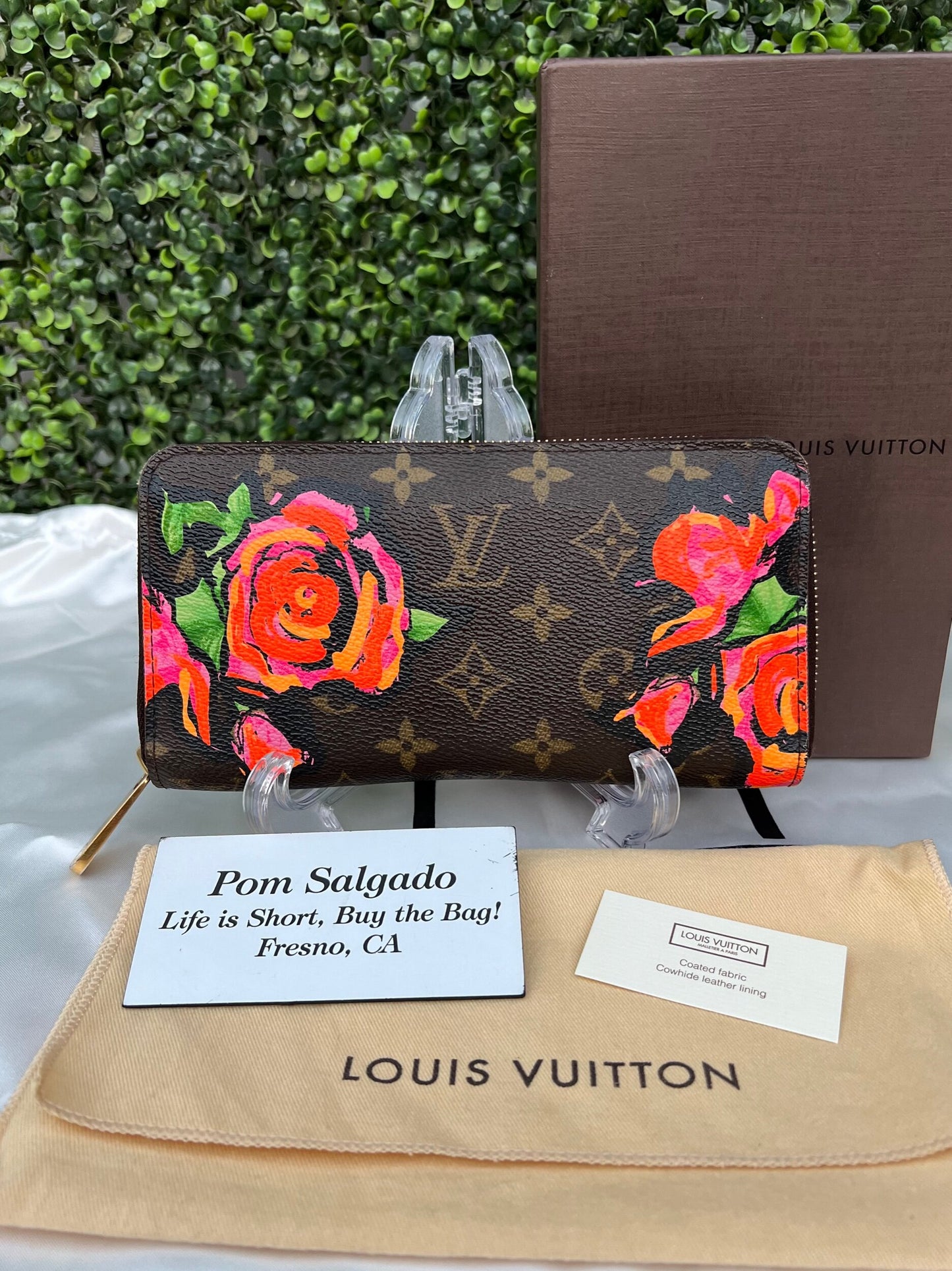 Authentic Preowned Louis Vuitton Limited Edition Stephen Sprouse Roses Zippy Wallet
