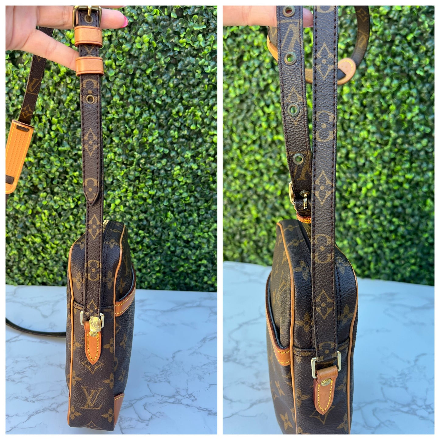 Authentic Preowned LV Danube PM Monogram Crossbody Bag