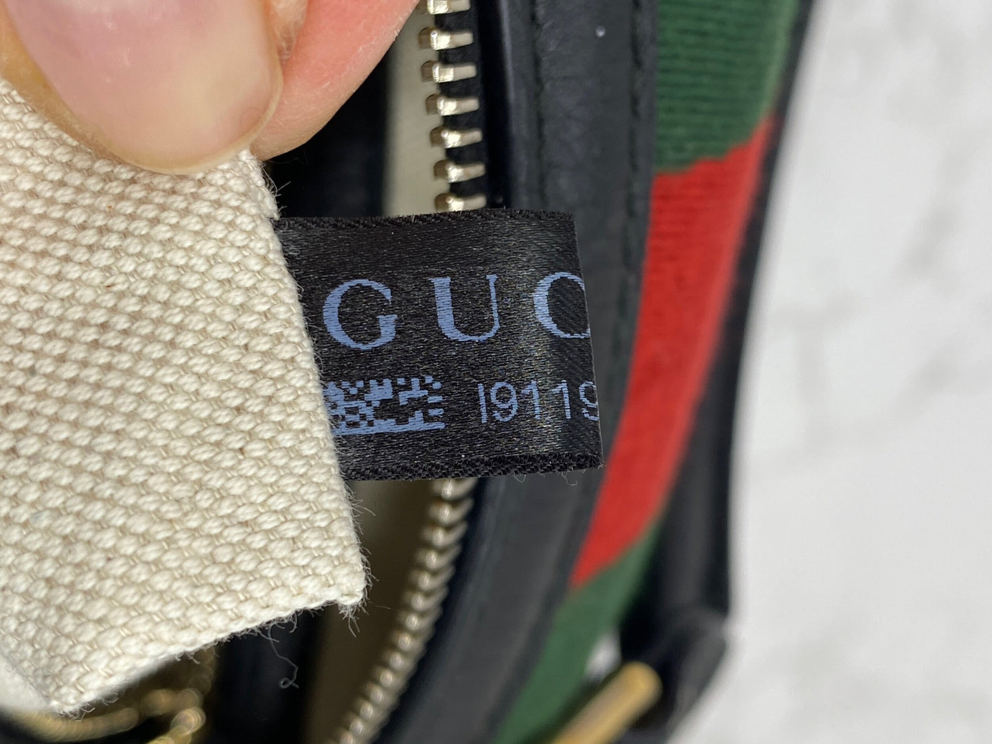 GUCCI Black Leather Vintage Web Small Boston with Removable Strap