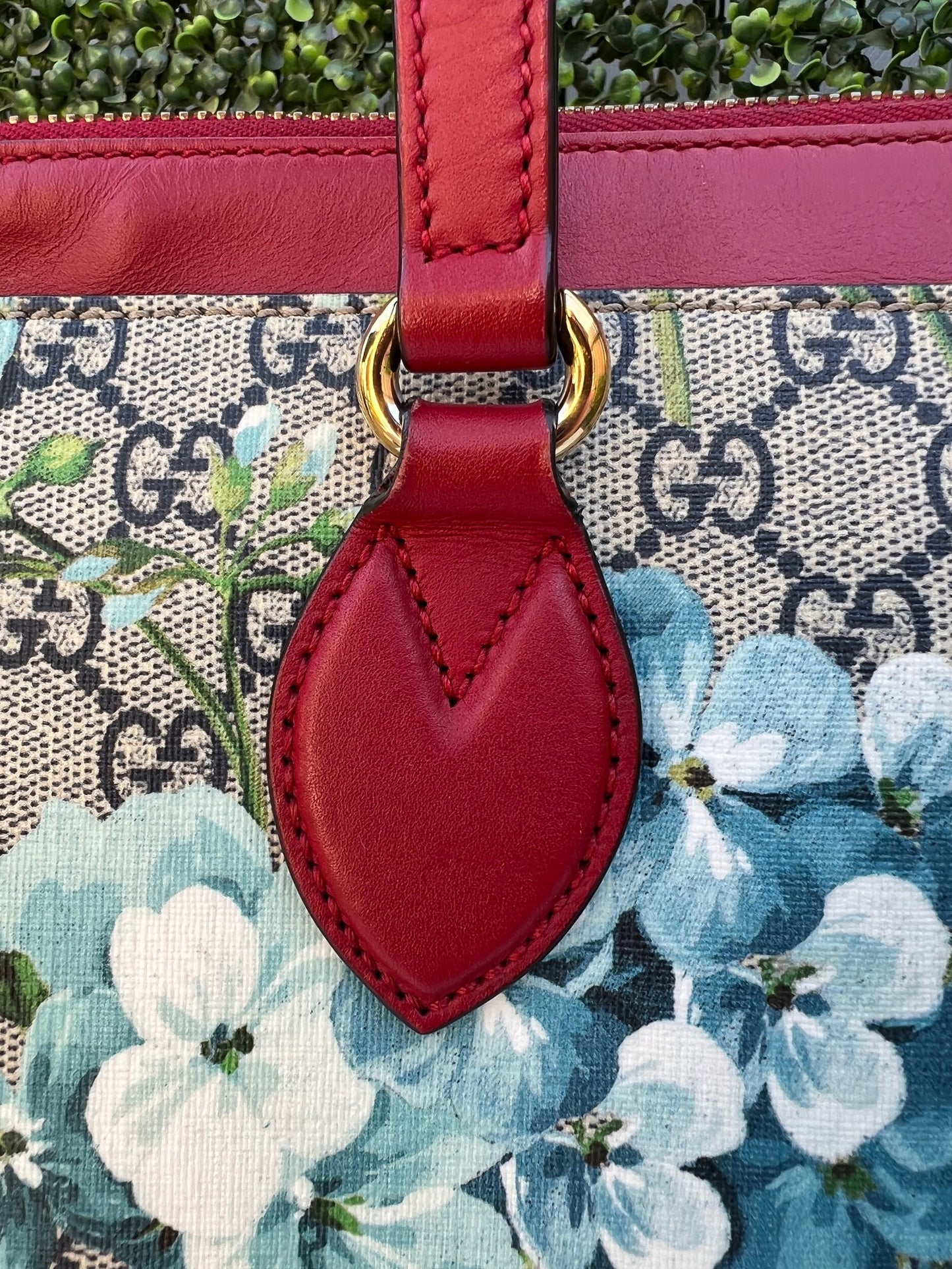 Authentic Preowned Gucci GG Supreme Coated Canvas Multicolor Blue Blooms Tote Bag