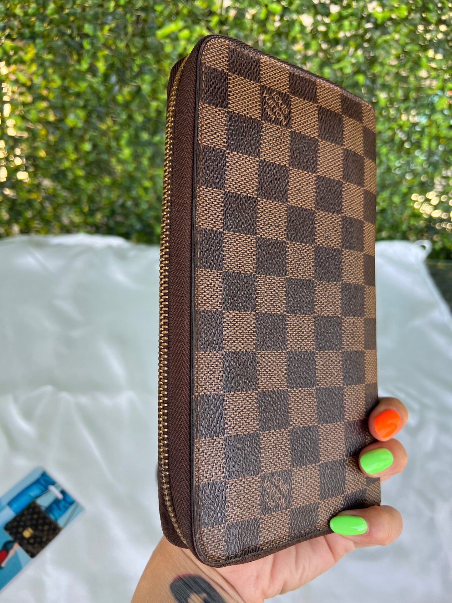 Authentic Preowned LV Organizer Zippy Wallet Damier Ebene