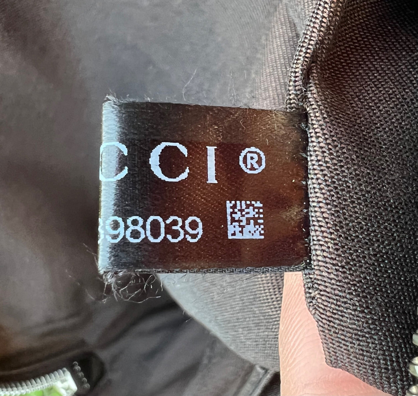 Authentic Preowned Gucci Canvas Monogram Belt Bag Dark Brown