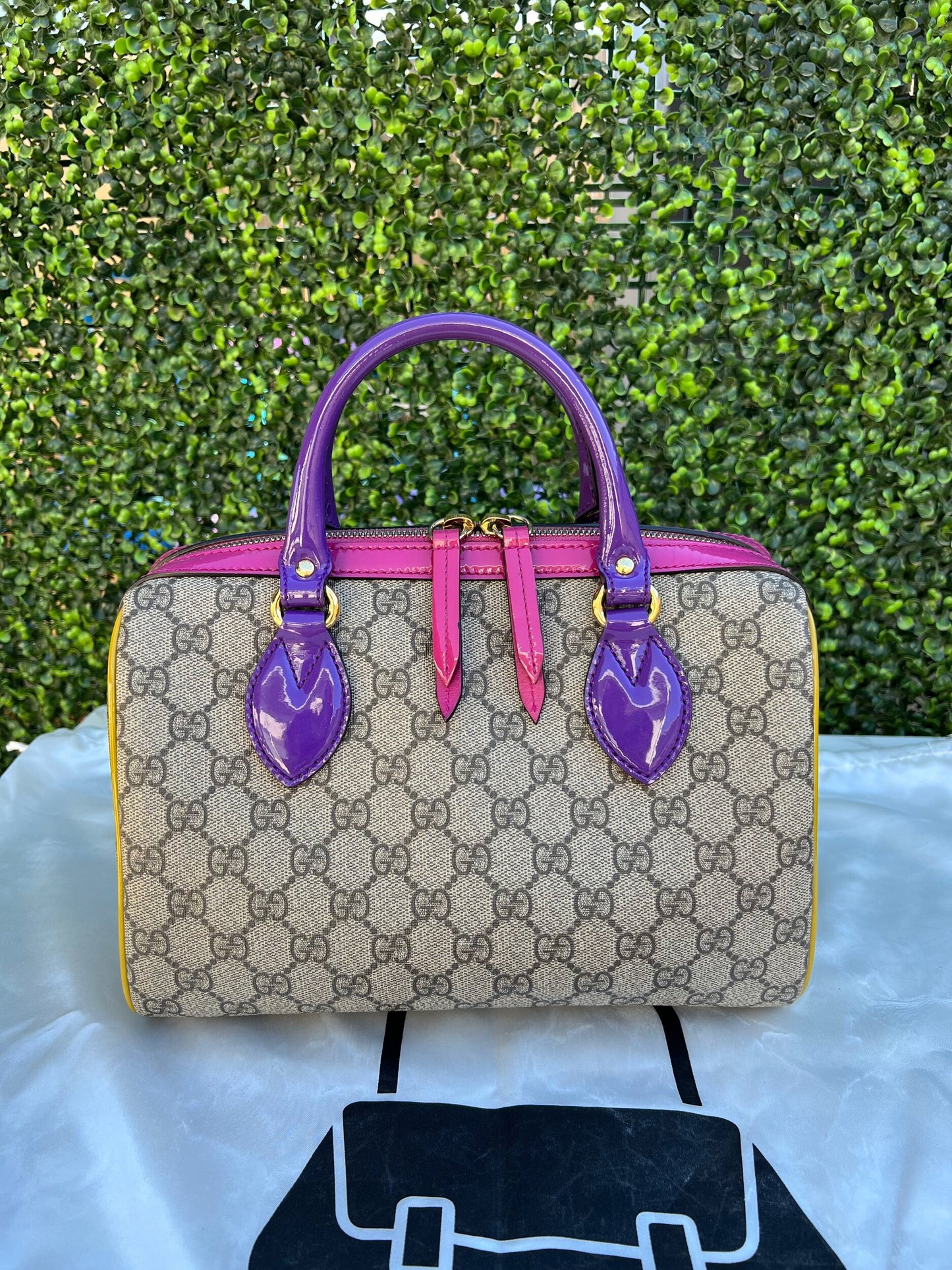 Authentic Preowned Limited Edition GG Supreme Small Boston Bag