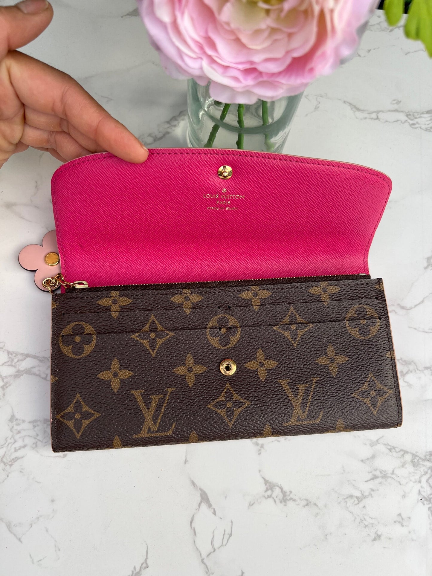 Emilie Blooming Flowers Wallet Rose Ballerine