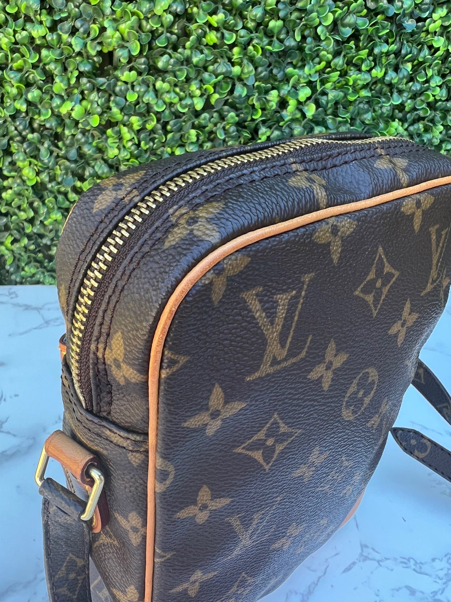 Authentic Preowned LV Danube PM Monogram Crossbody Bag