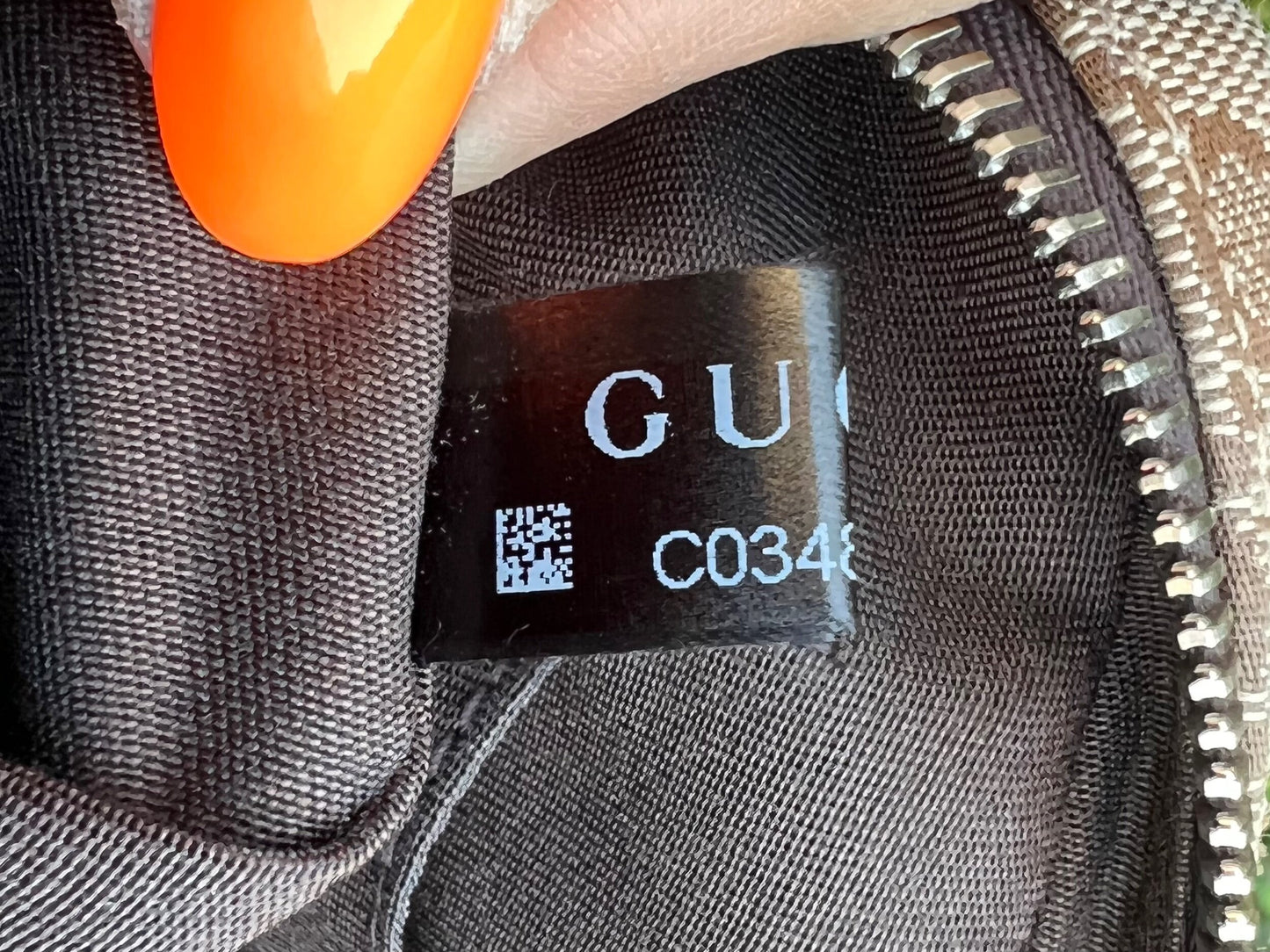 Authentic Preowned Gucci Canvas Monogram Belt Bag Dark Brown