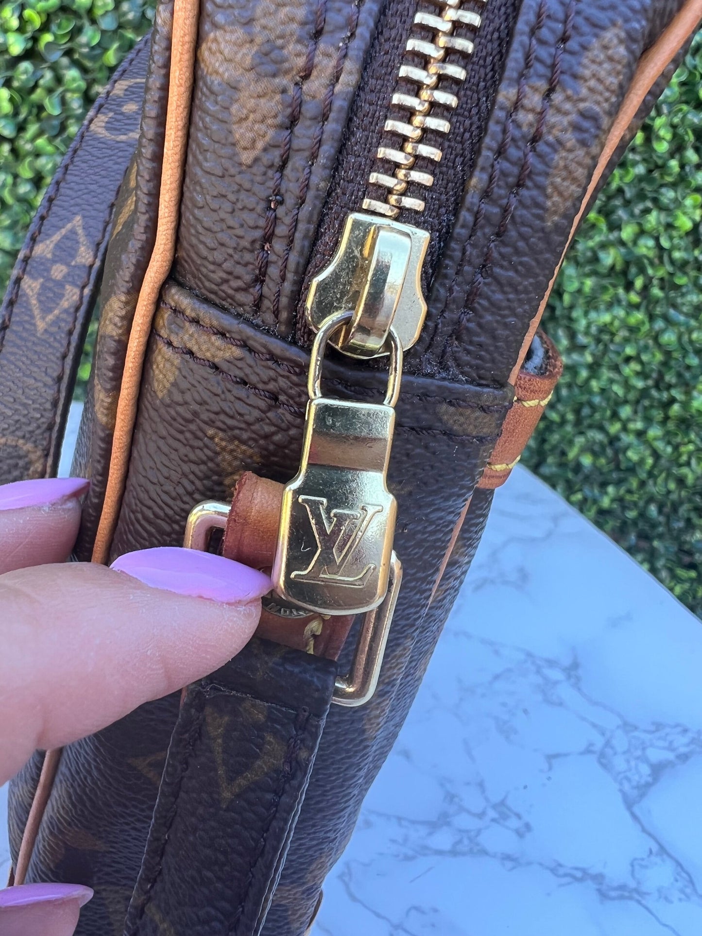 Authentic Preowned LV Danube PM Monogram Crossbody Bag