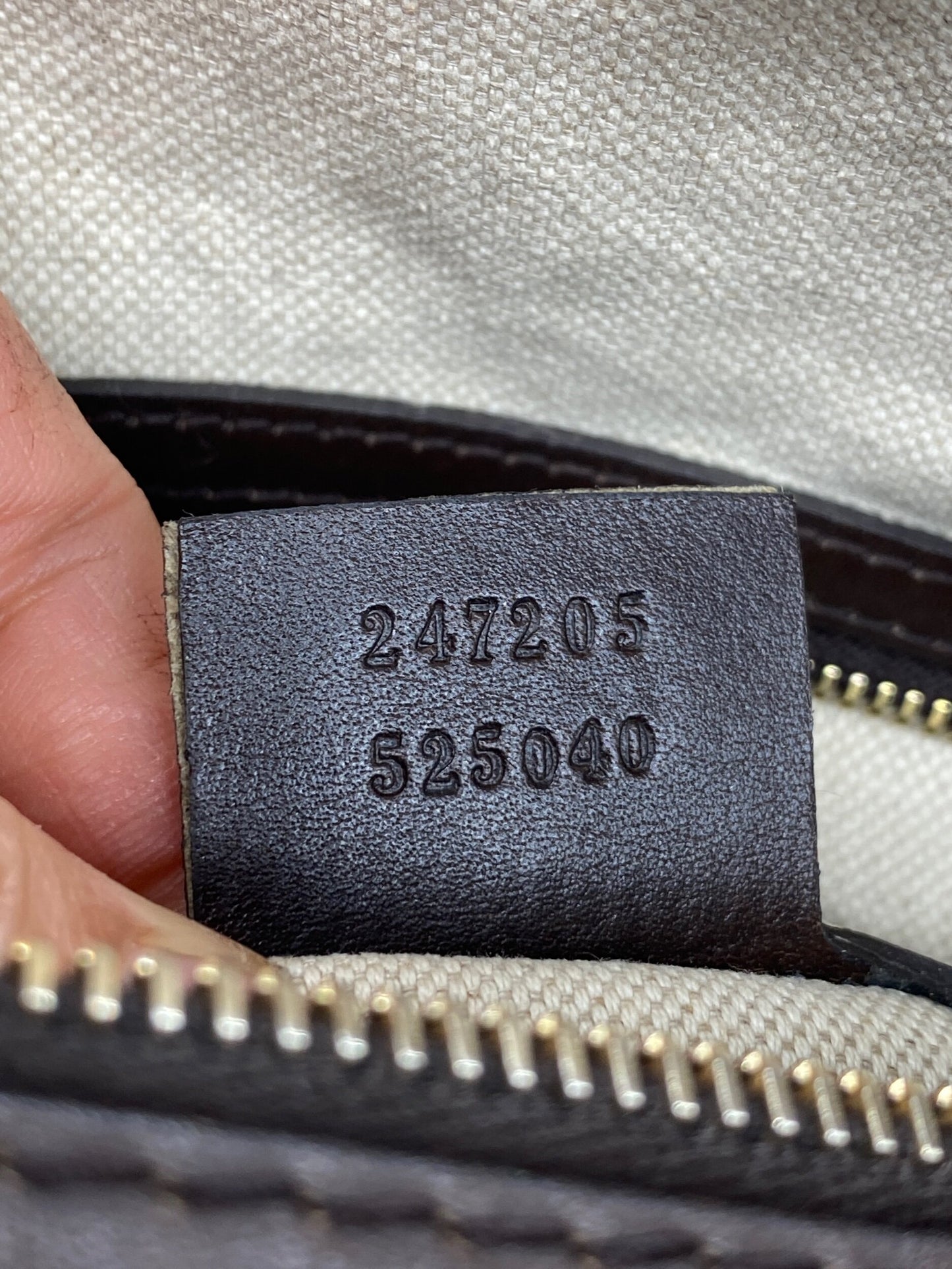 Gucci Boston Bag Medium Beige Red/Green Trim