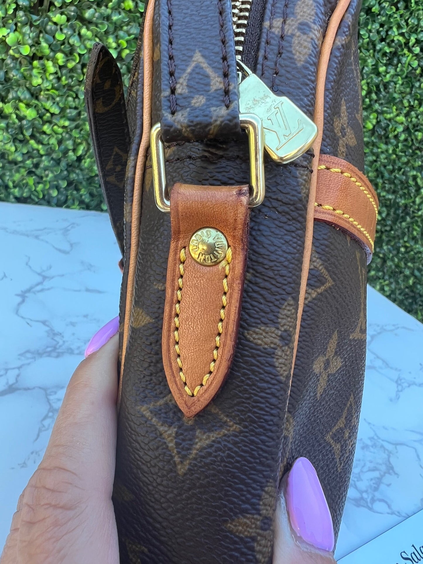 Authentic Preowned LV Danube PM Monogram Crossbody Bag